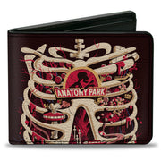 Bi-Fold Wallet - Rick and Morty ANATOMY PARK Rib Cage Scene Black Bi-Fold Wallets Rick and Morty