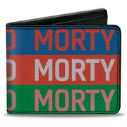 Bi-Fold Wallet - RICK AND MORTY Text Stripe Multi Color Bi-Fold Wallets Rick and Morty