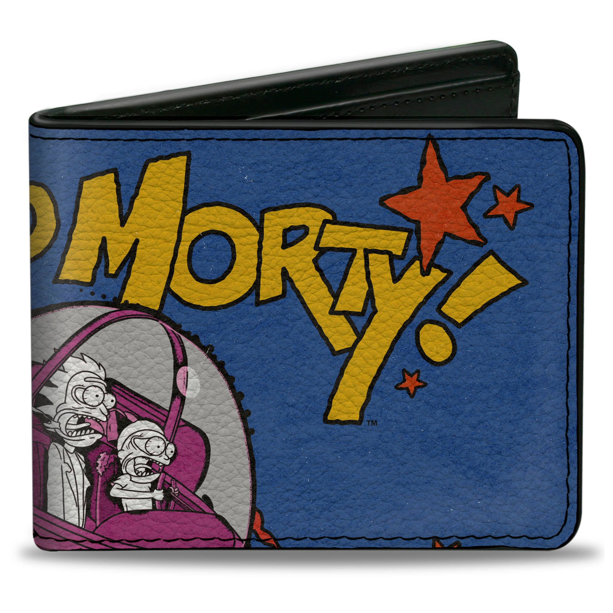 Bi-Fold Wallet - RICK AND MORTY Don't Think About It Spaceship Pose Blue Bi-Fold Wallets Rick and Morty