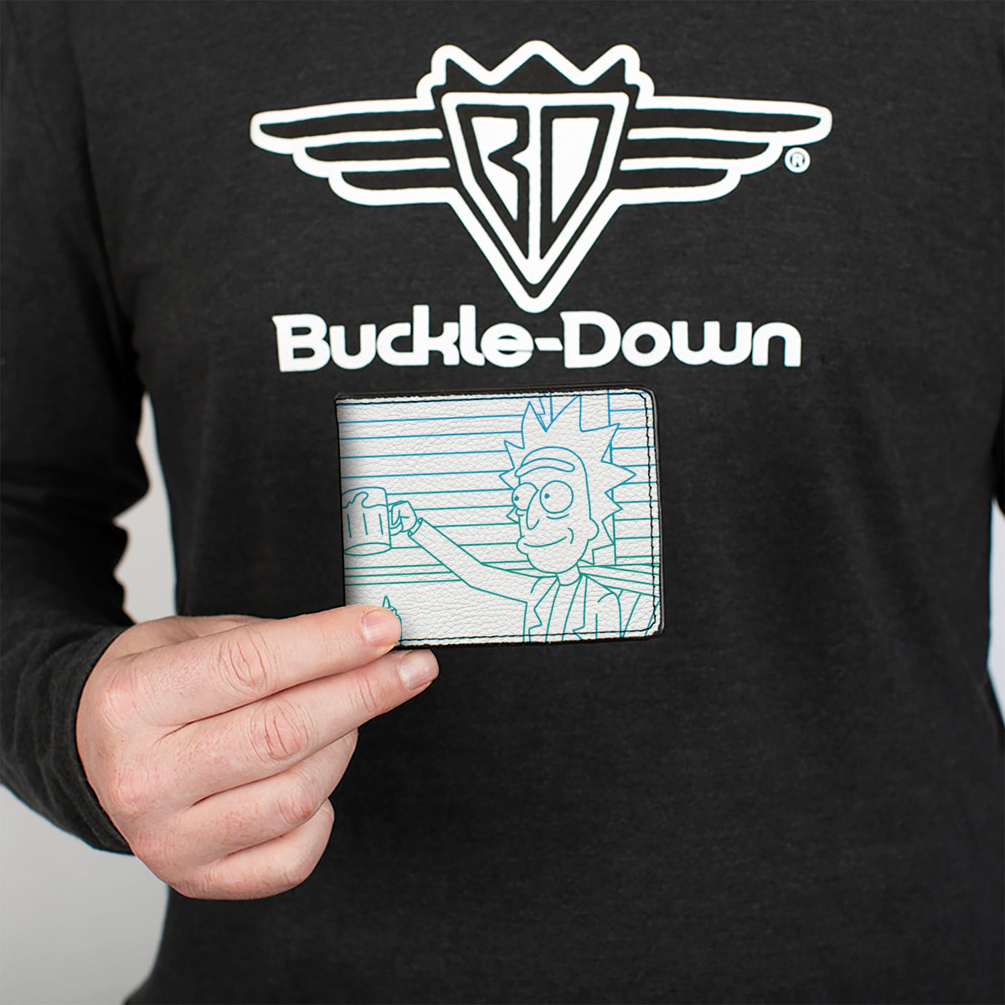 Bi-Fold Wallet - Rick and Space Beth Mug Toast White/Blue Bi-Fold Wallets Rick and Morty