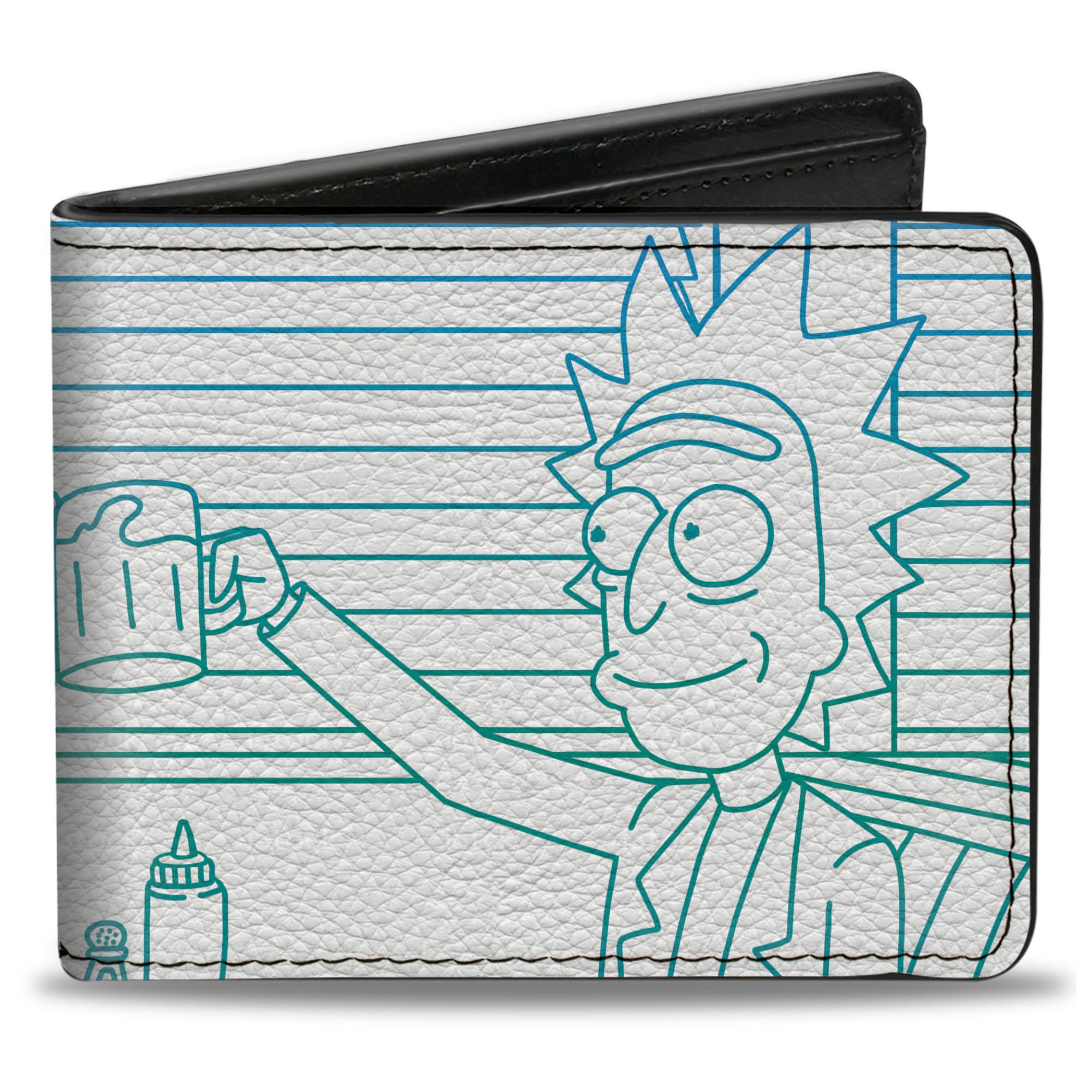Bi-Fold Wallet - Rick and Space Beth Mug Toast White/Blue Bi-Fold Wallets Rick and Morty