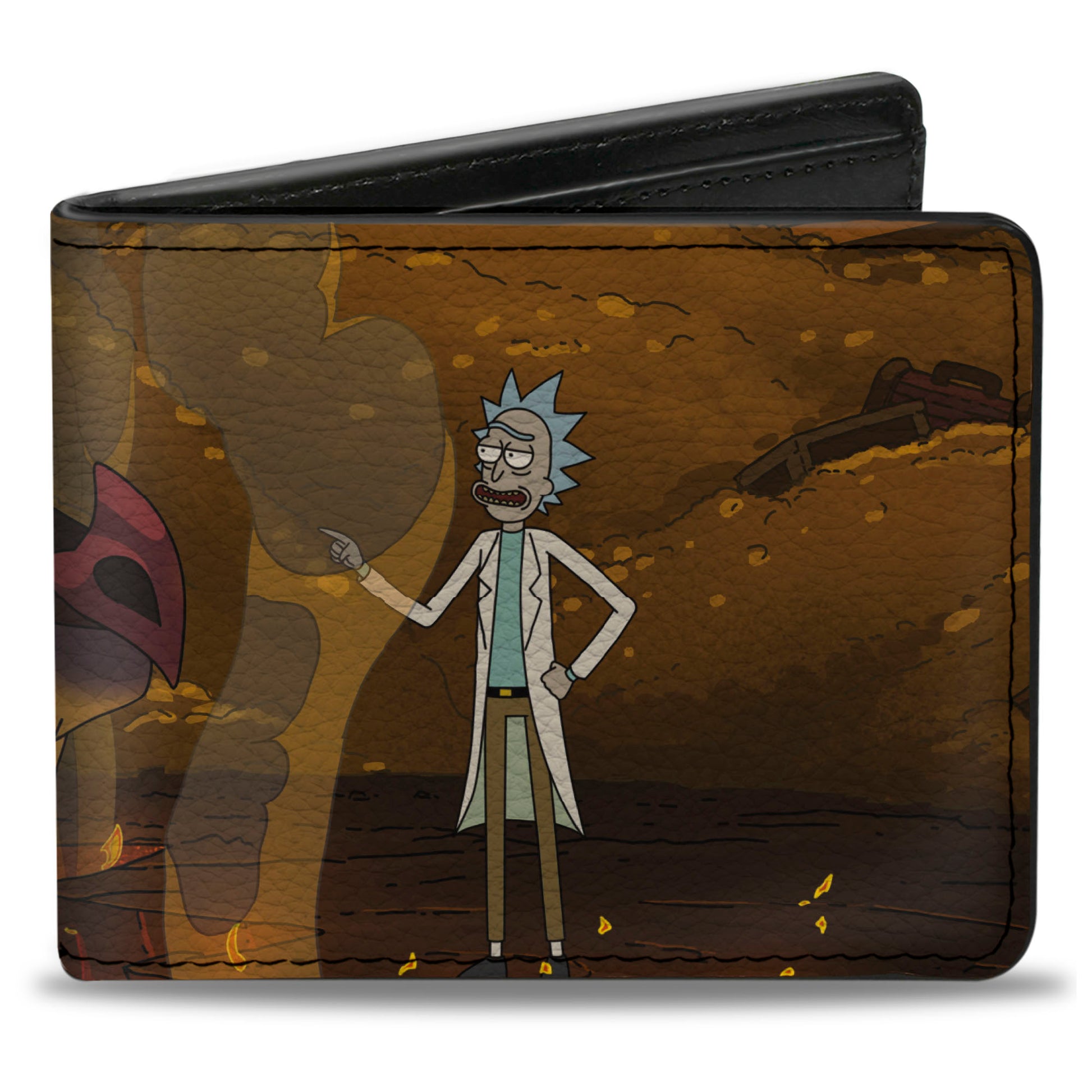 Bi-Fold Wallet - Rick and Balthromaw Dragon World Talking Scene Bi-Fold Wallets Rick and Morty