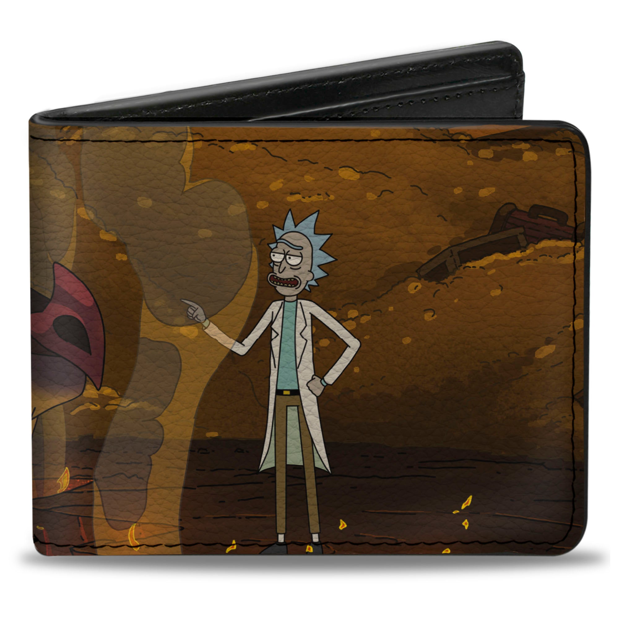 Bi-Fold Wallet - Rick and Balthromaw Dragon World Talking Scene Bi-Fold Wallets Rick and Morty