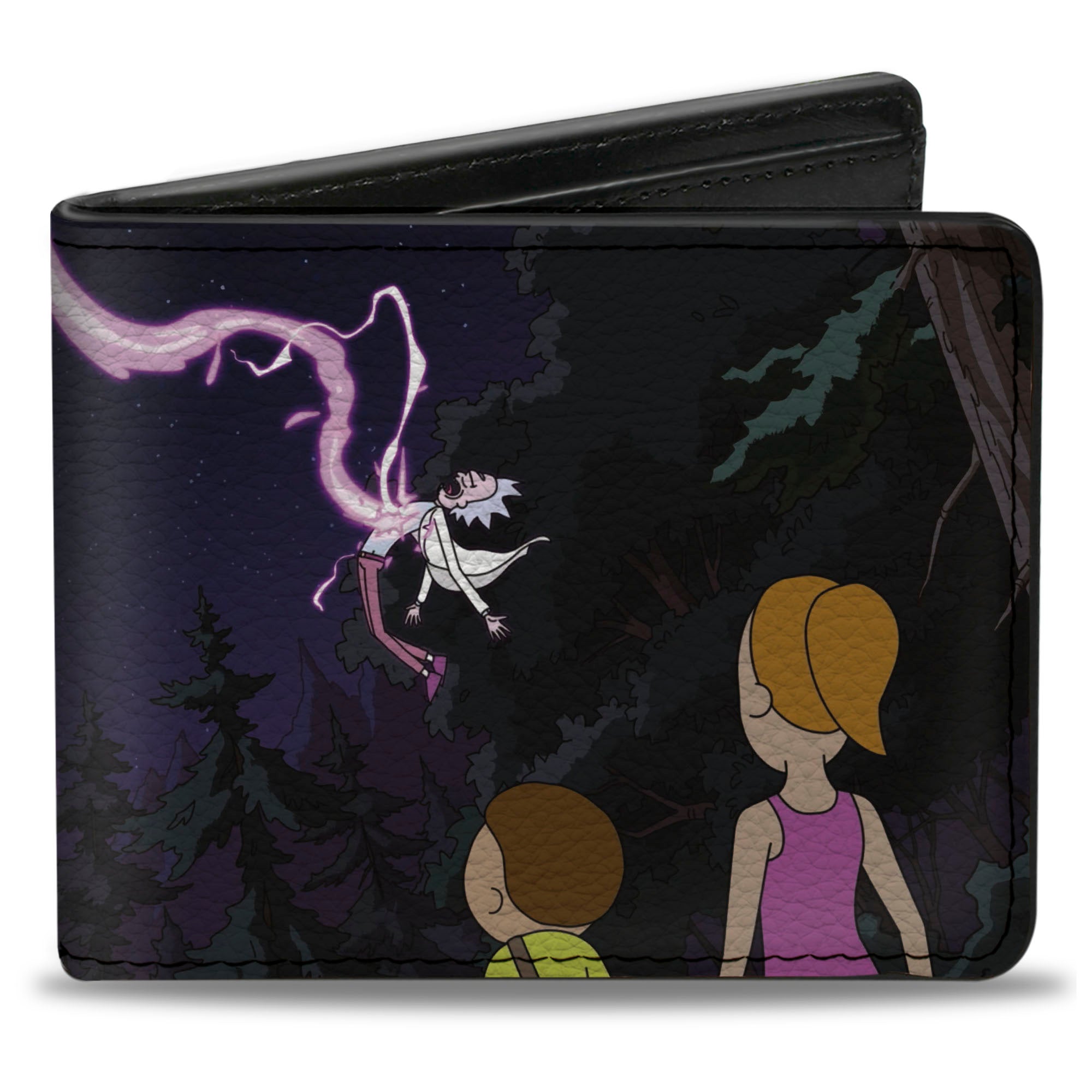 Bi-Fold Wallet - Rick and Morty Balthromaw Dragon World Woods Scene Bi-Fold Wallets Rick and Morty