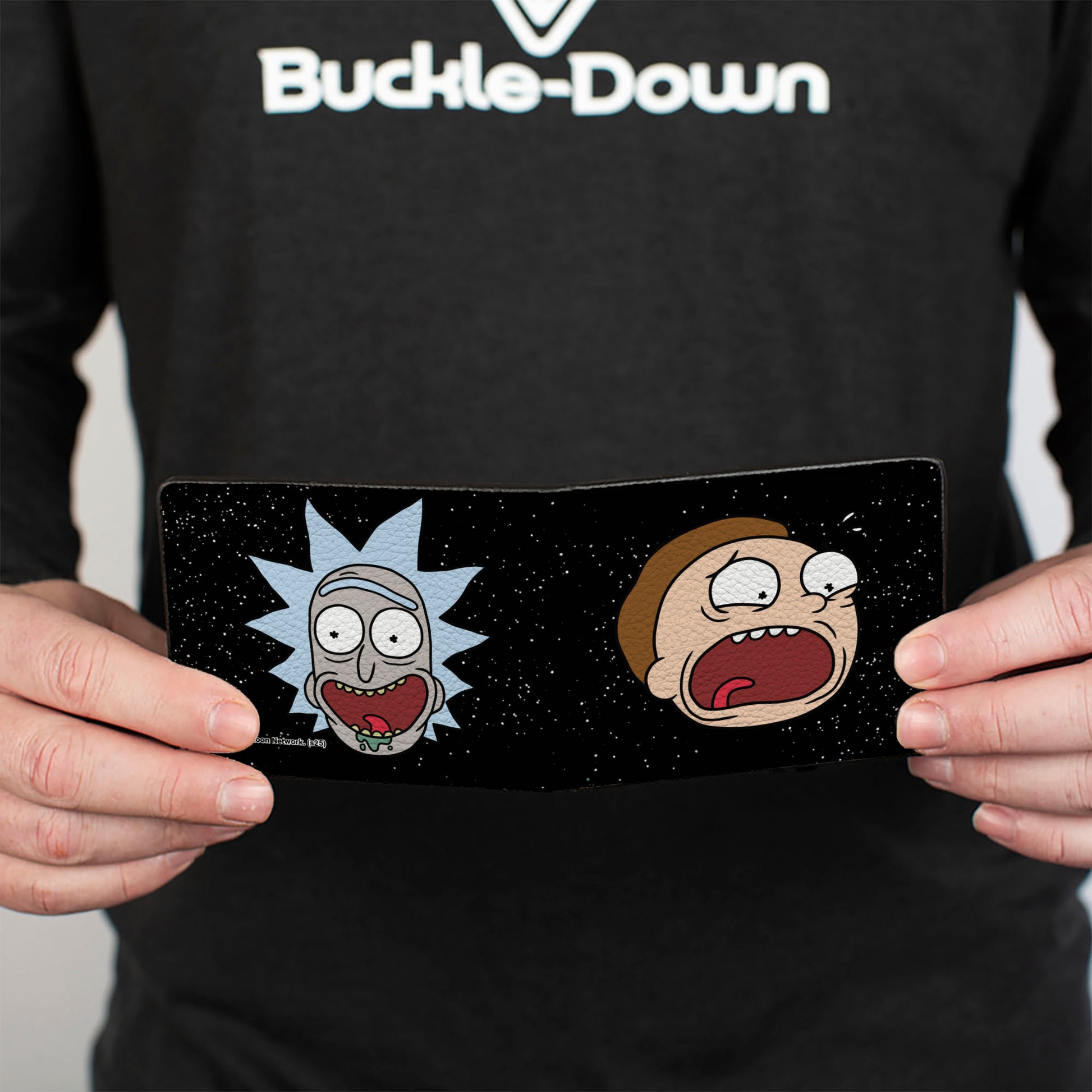 Bi-Fold Wallet - Rick and Morty Screaming Faces in Space Bi-Fold Wallets Rick and Morty