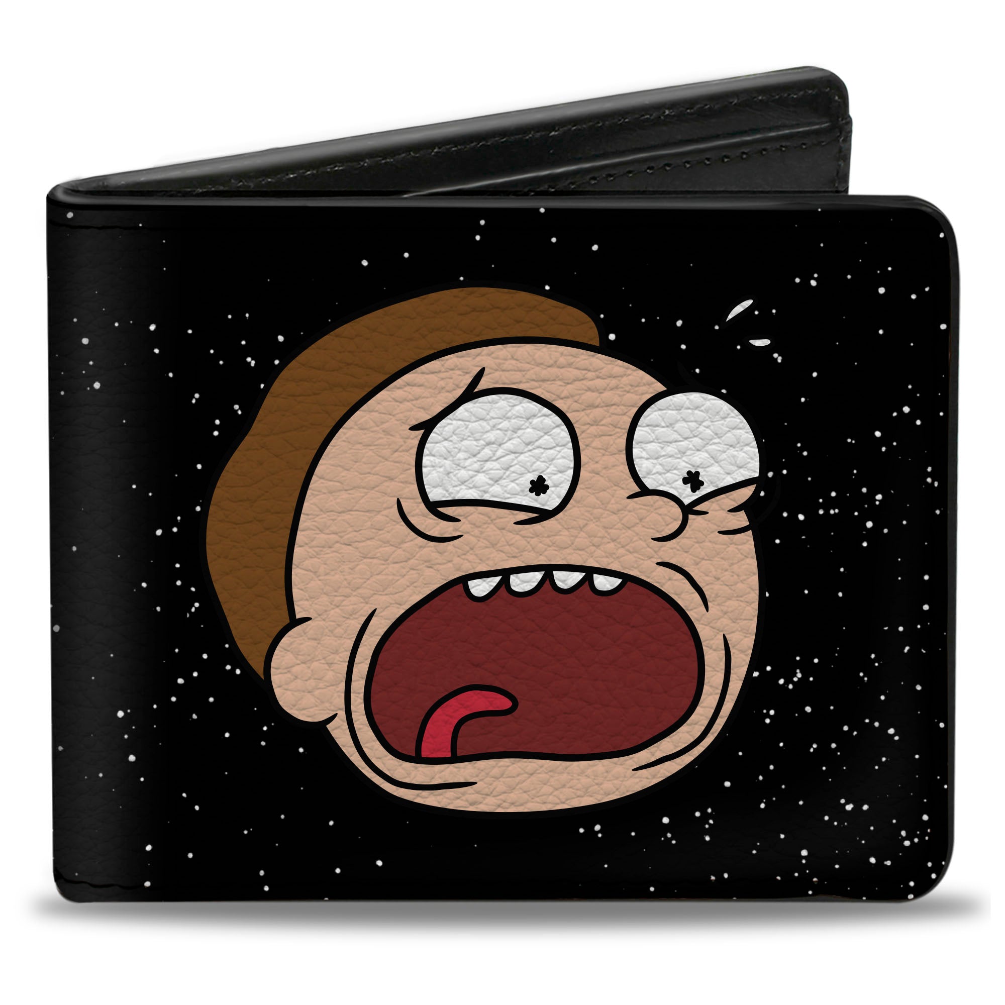 Bi-Fold Wallet - Rick and Morty Screaming Faces in Space Bi-Fold Wallets Rick and Morty