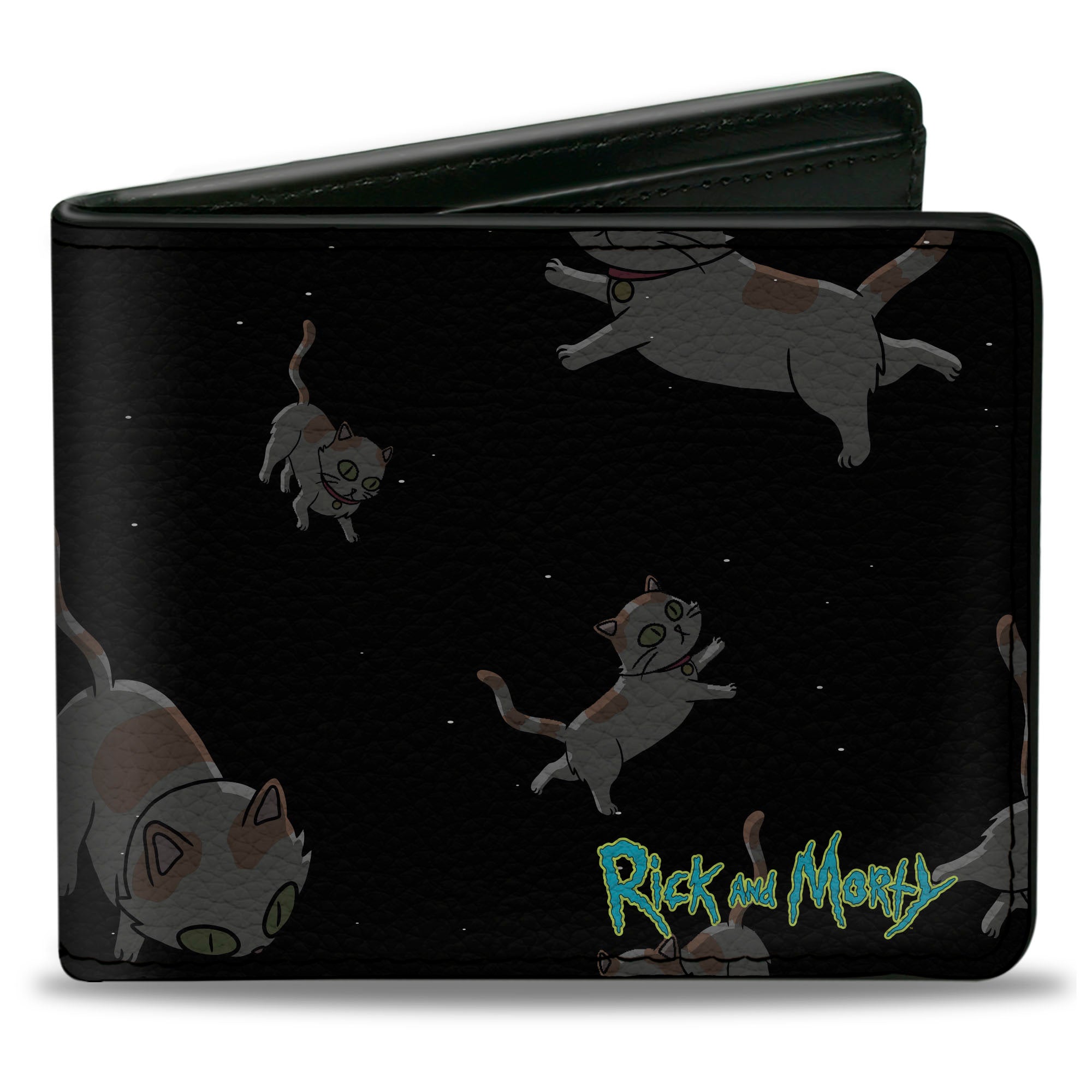 Bi-Fold Wallet - RICK AND MORTY Cats in Space Scattered Bi-Fold Wallets Rick and Morty