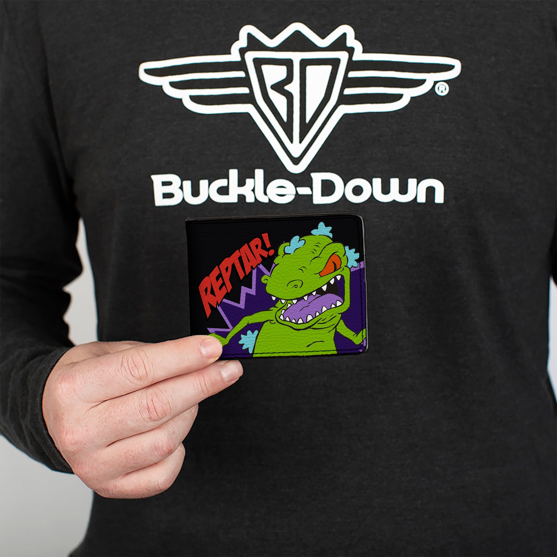 Bi-Fold Wallet - REPTAR! Pose + RUGRATS Logo Bi-Fold Wallets Rugrats
