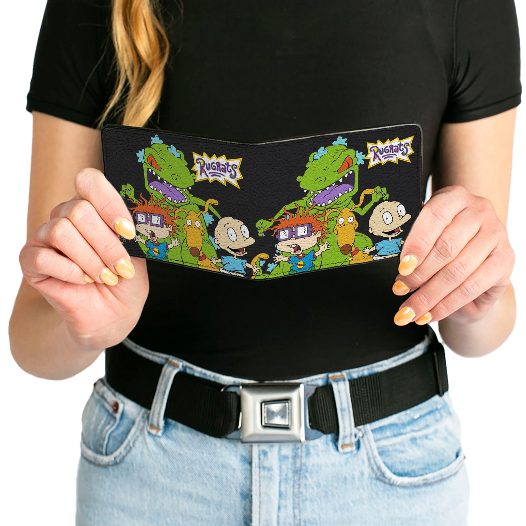 Bi-Fold Wallet - RUGRATS Reptar w Chuckie Spike & Tommy Bi-Fold Wallets Rugrats