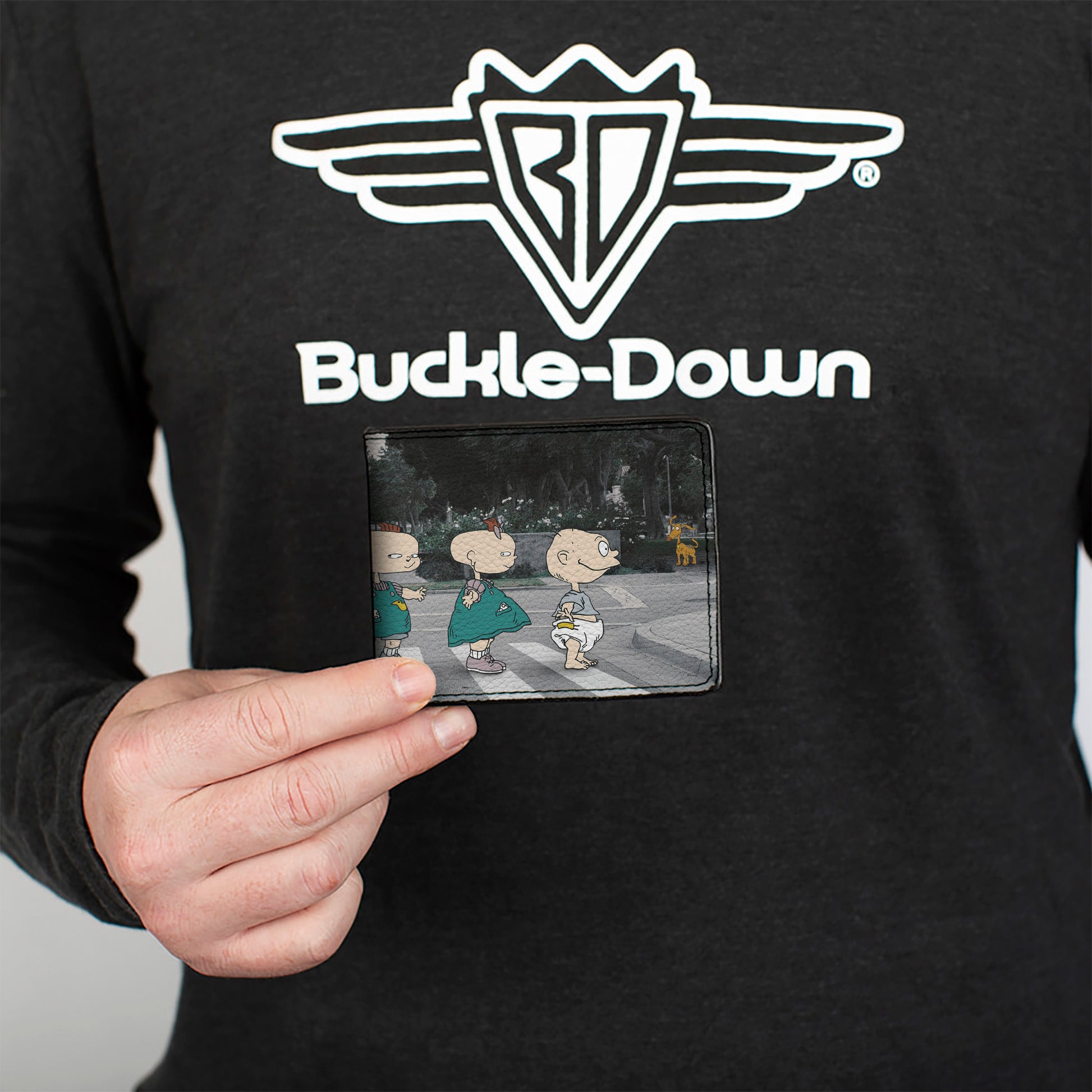 Bi-Fold Wallet - Rugrats 6-Character Road Crossing Scene Bi-Fold Wallets Rugrats