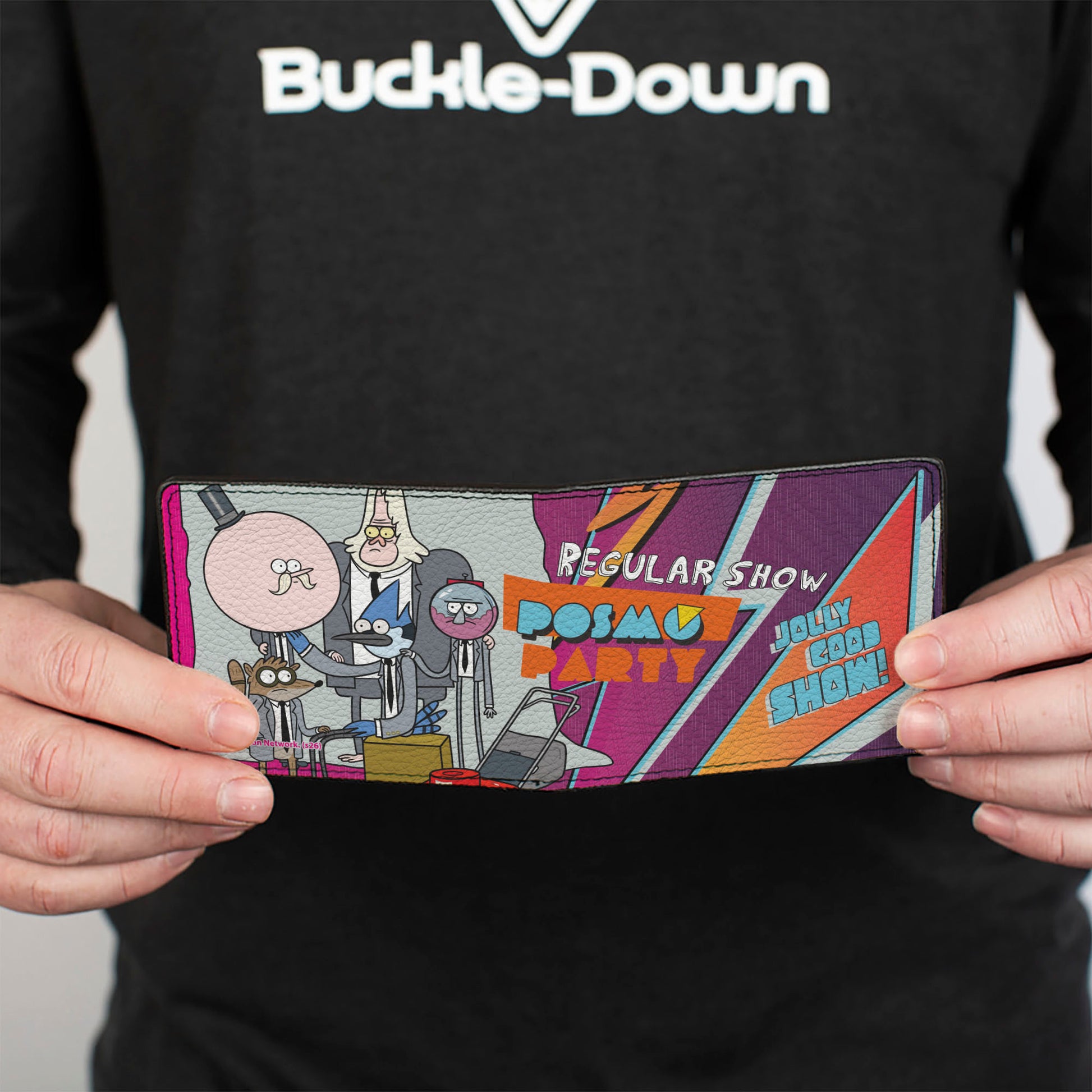 Bi-Fold Wallet - REGULAR SHOW Characters Group POSMO PARTY Pose Multi Color Bi-Fold Wallets Regular Show