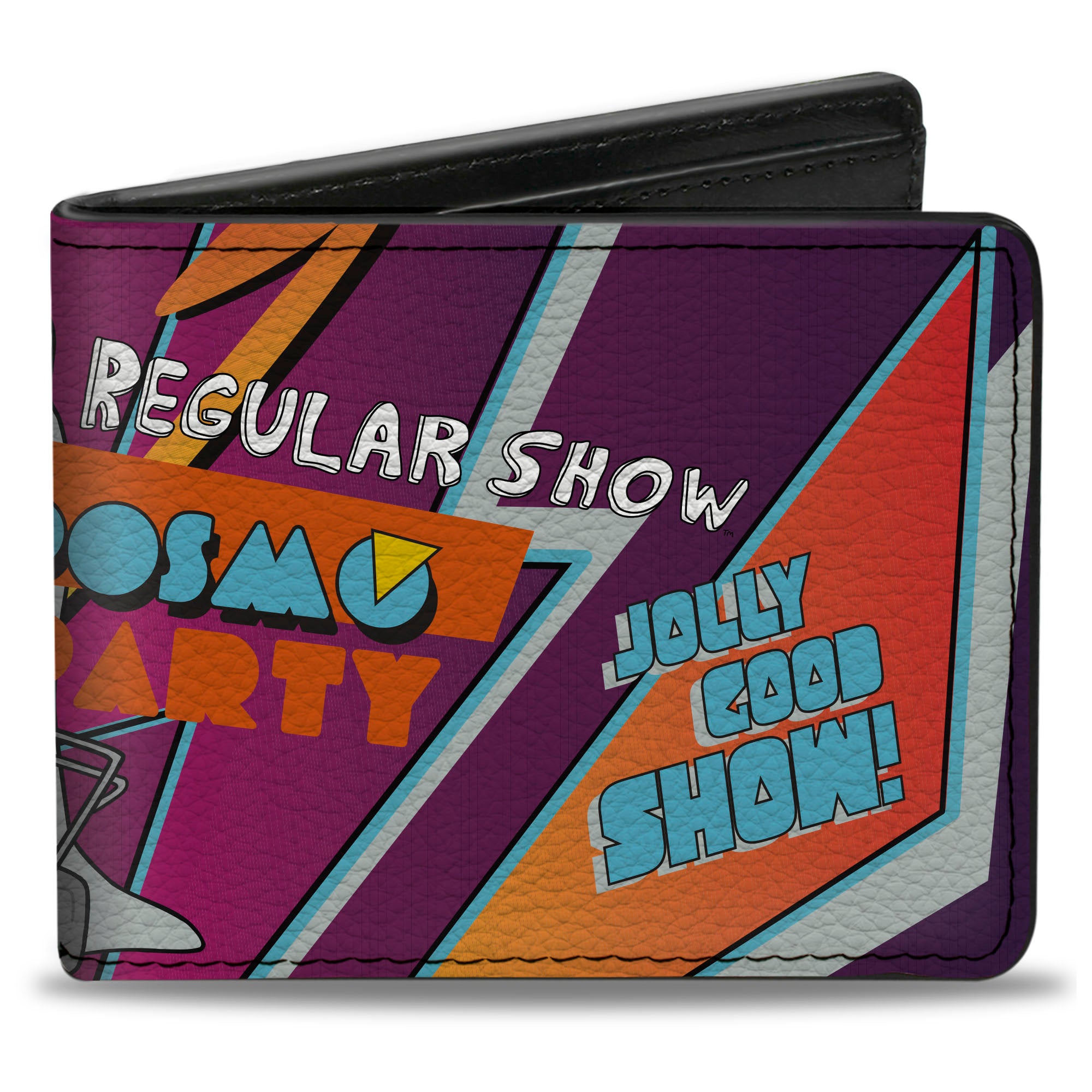 Bi-Fold Wallet - REGULAR SHOW Characters Group POSMO PARTY Pose Multi Color