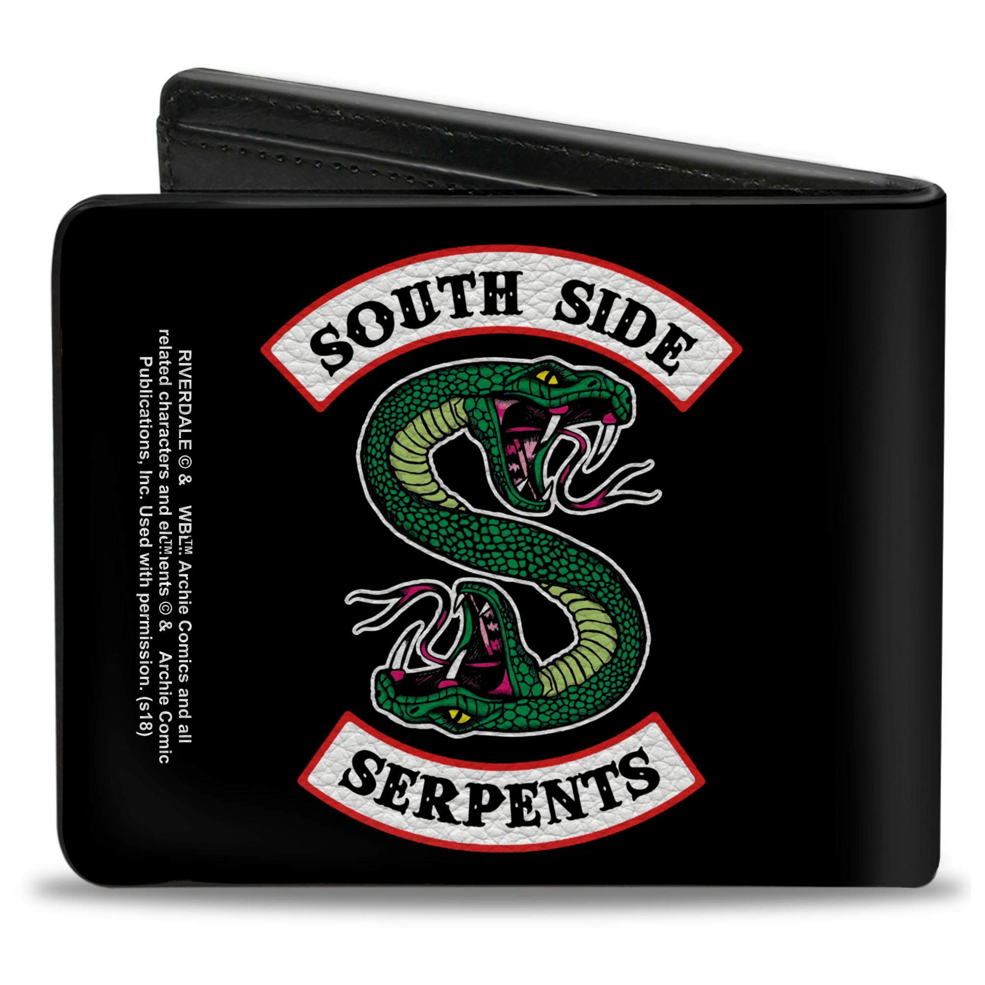 Bi-Fold Wallet - Riverdale SOUTH SIDE SERPENTS Patch Black Bi-Fold Wallets Riverdale
