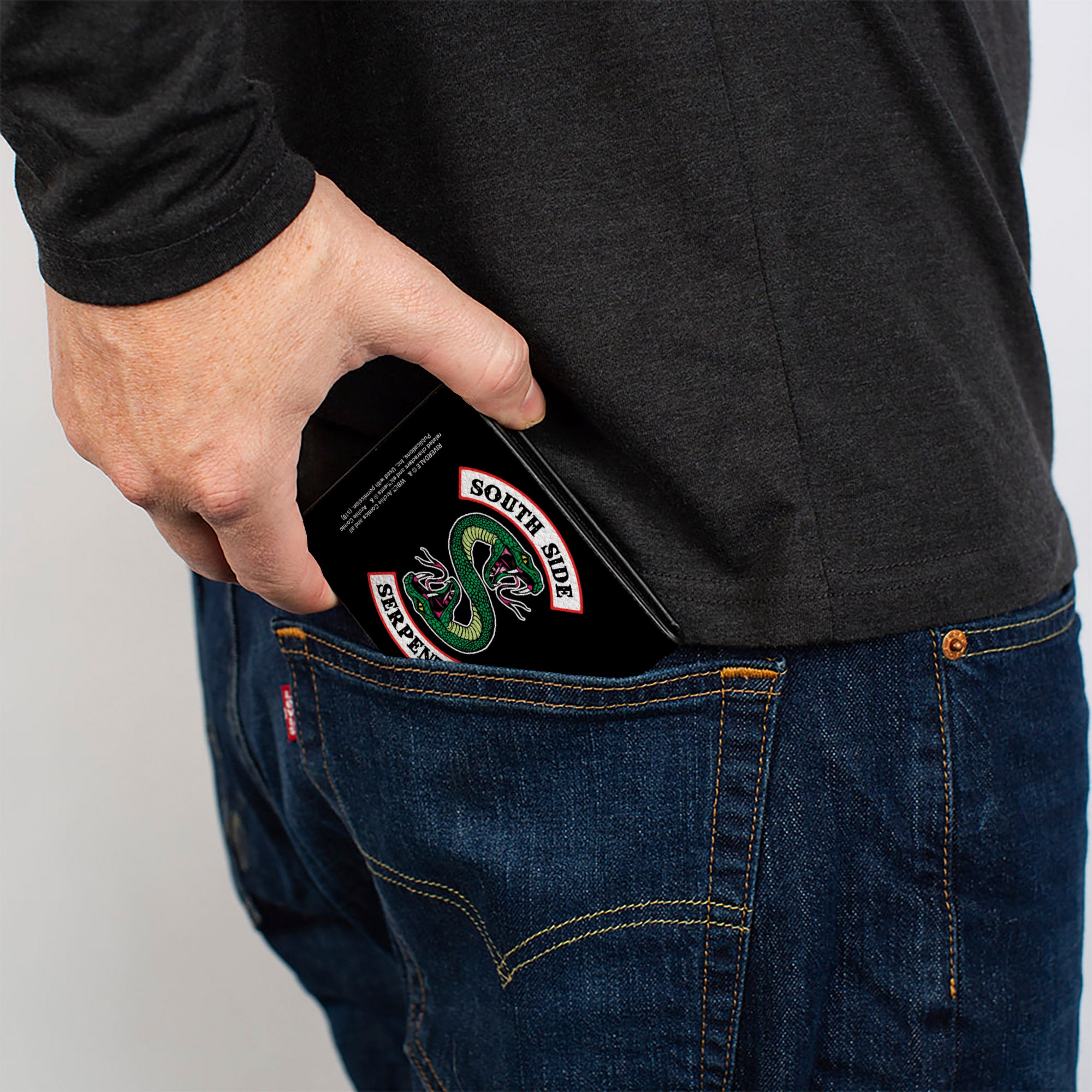 Bi-Fold Wallet - Riverdale SOUTH SIDE SERPENTS Patch Black Bi-Fold Wallets Riverdale