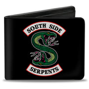 Bi-Fold Wallet - Riverdale SOUTH SIDE SERPENTS Patch Black Bi-Fold Wallets Riverdale