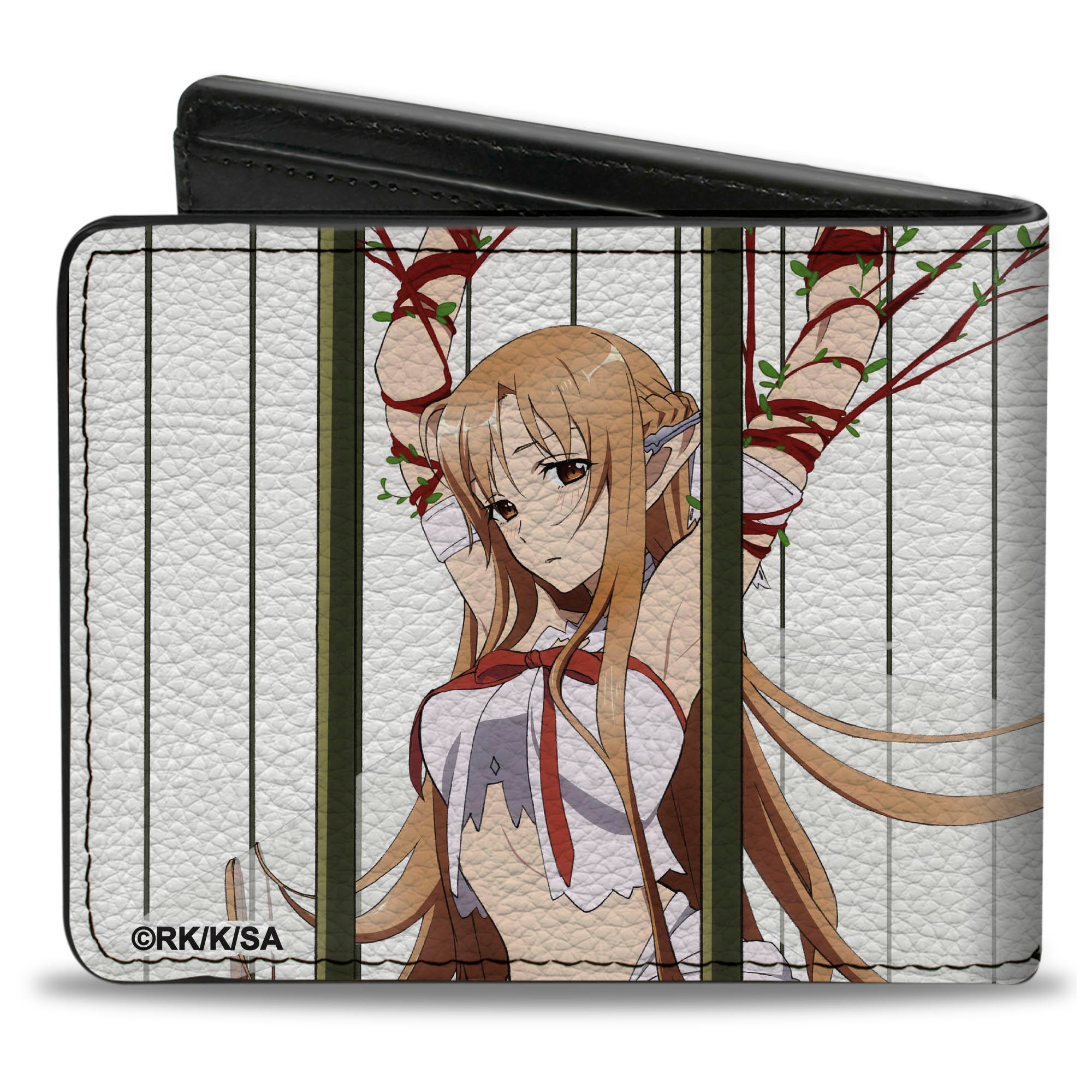 Bi-Fold Wallet - SWORD ART ONLINE Asuna Cage Trap Pose White Bi-Fold Wallets Sword Art Online