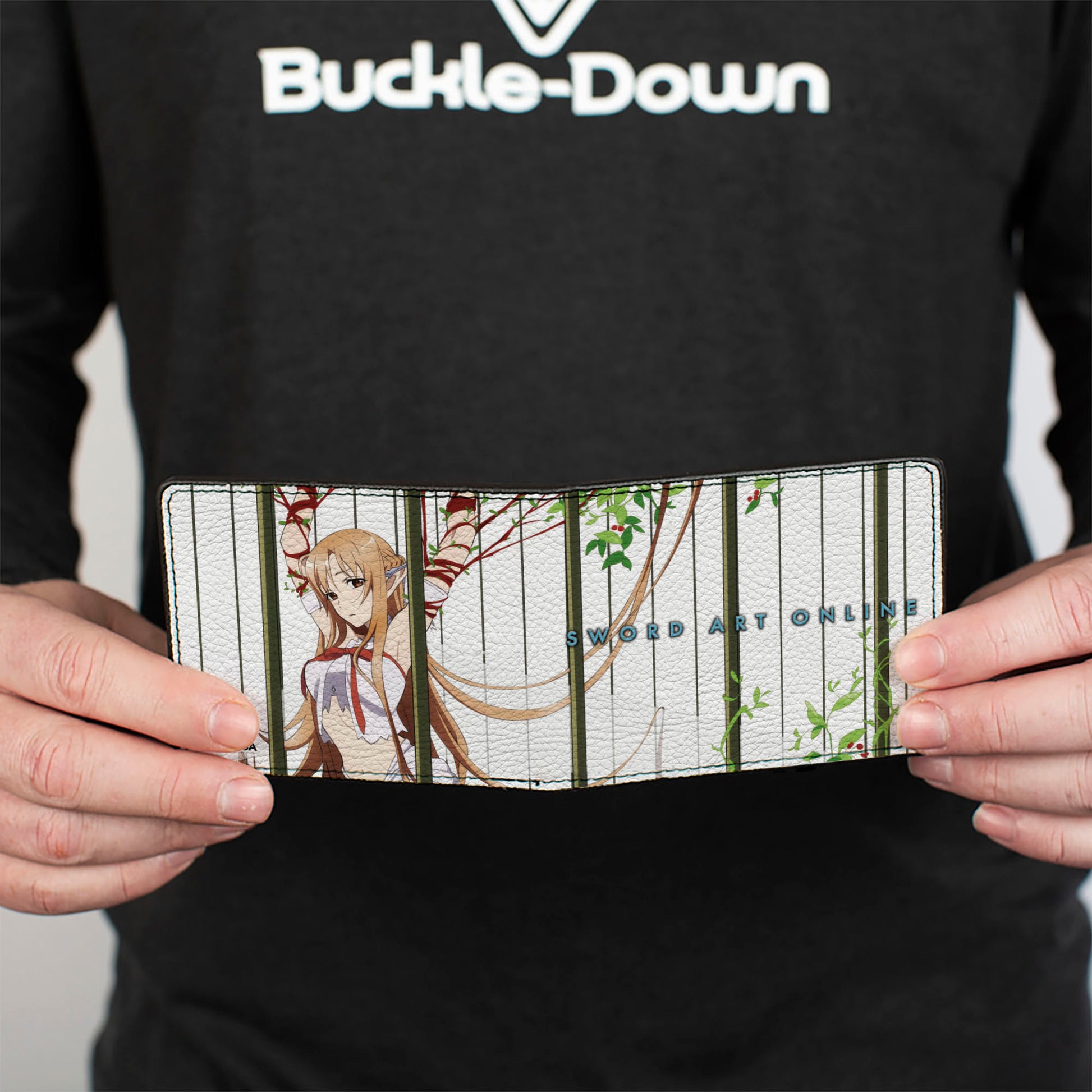 Bi-Fold Wallet - SWORD ART ONLINE Asuna Cage Trap Pose White Bi-Fold Wallets Sword Art Online