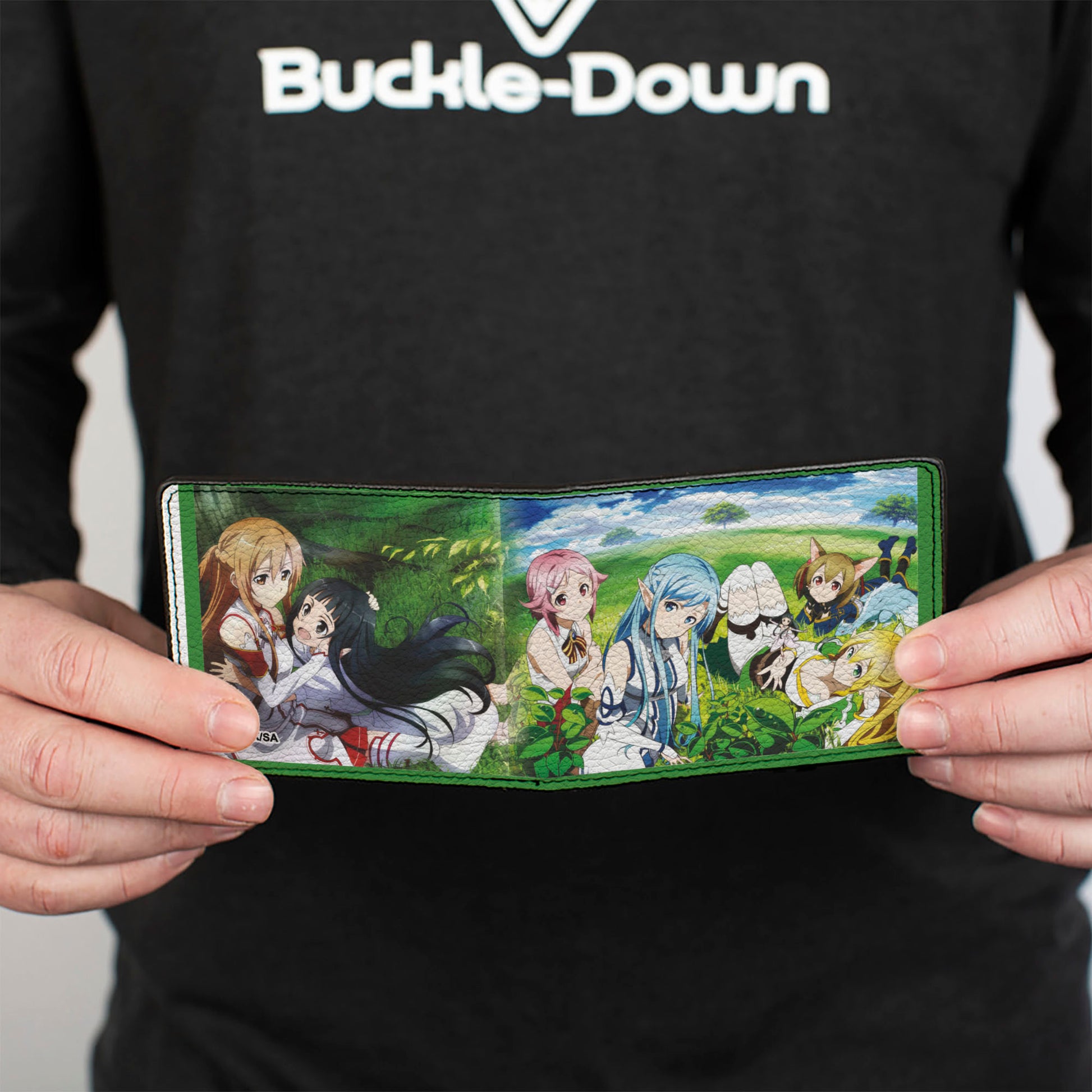 Bi-Fold Wallet - SWORD ART ONLINE Dengeki Bunko Magazine Girls Scenes Bi-Fold Wallets Sword Art Online