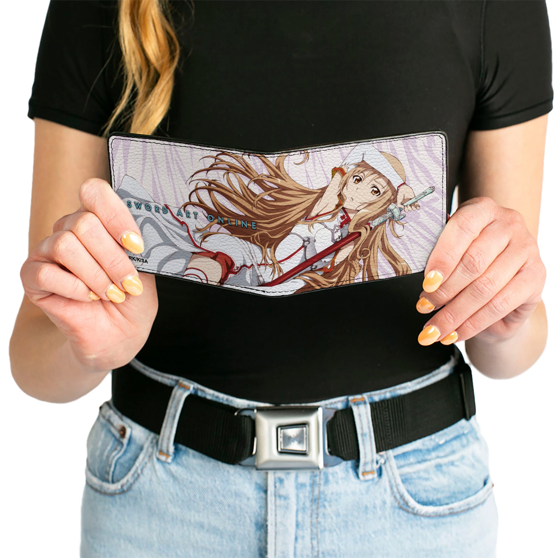 Bi-Fold Wallet - SWORD ART ONLINE Asuna Sword Pose Pinks Bi-Fold Wallets Sword Art Online