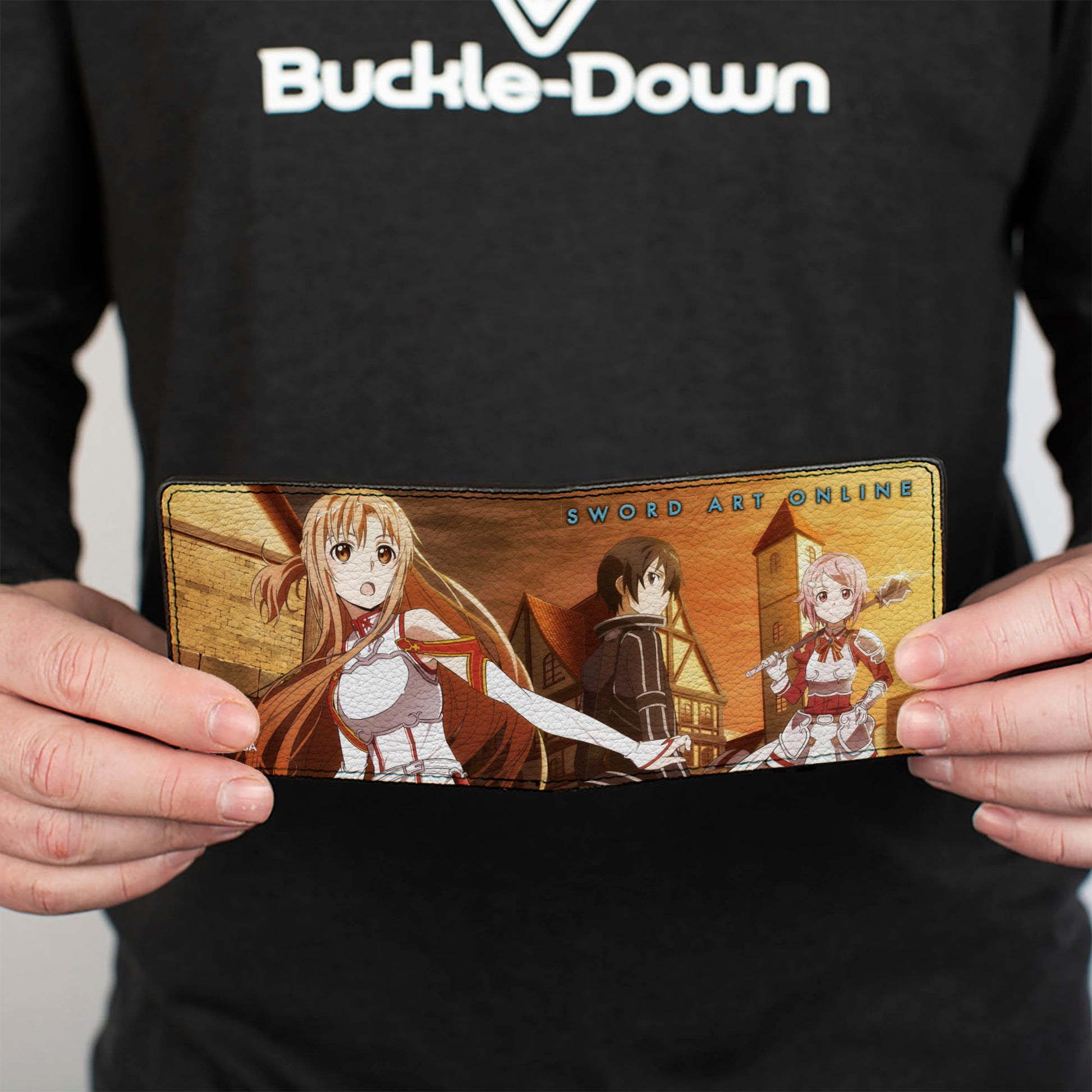 Bi-Fold Wallet - SWORD ART ONLINE Three Character Group Scene Bi-Fold Wallets Sword Art Online