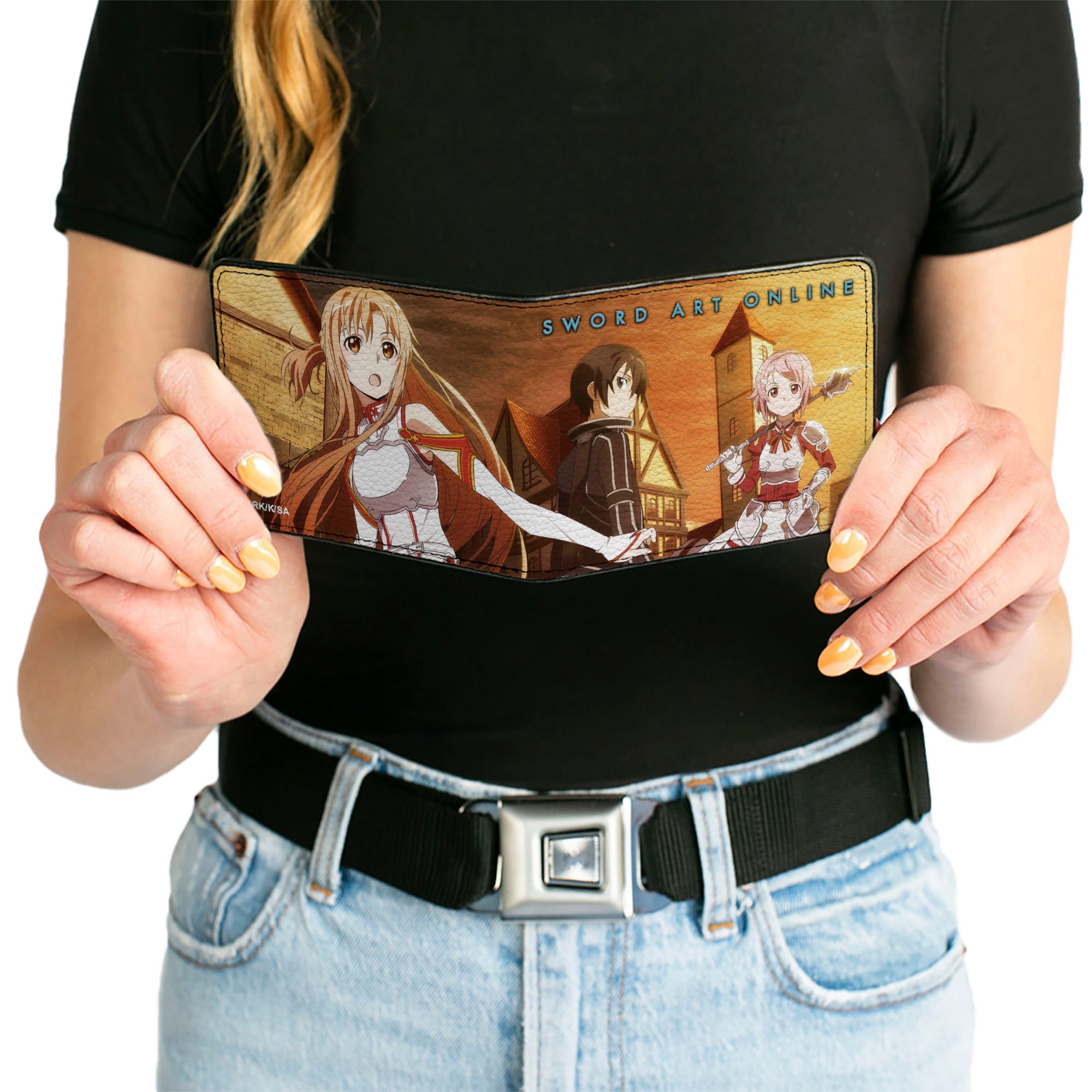 Bi-Fold Wallet - SWORD ART ONLINE Three Character Group Scene Bi-Fold Wallets Sword Art Online