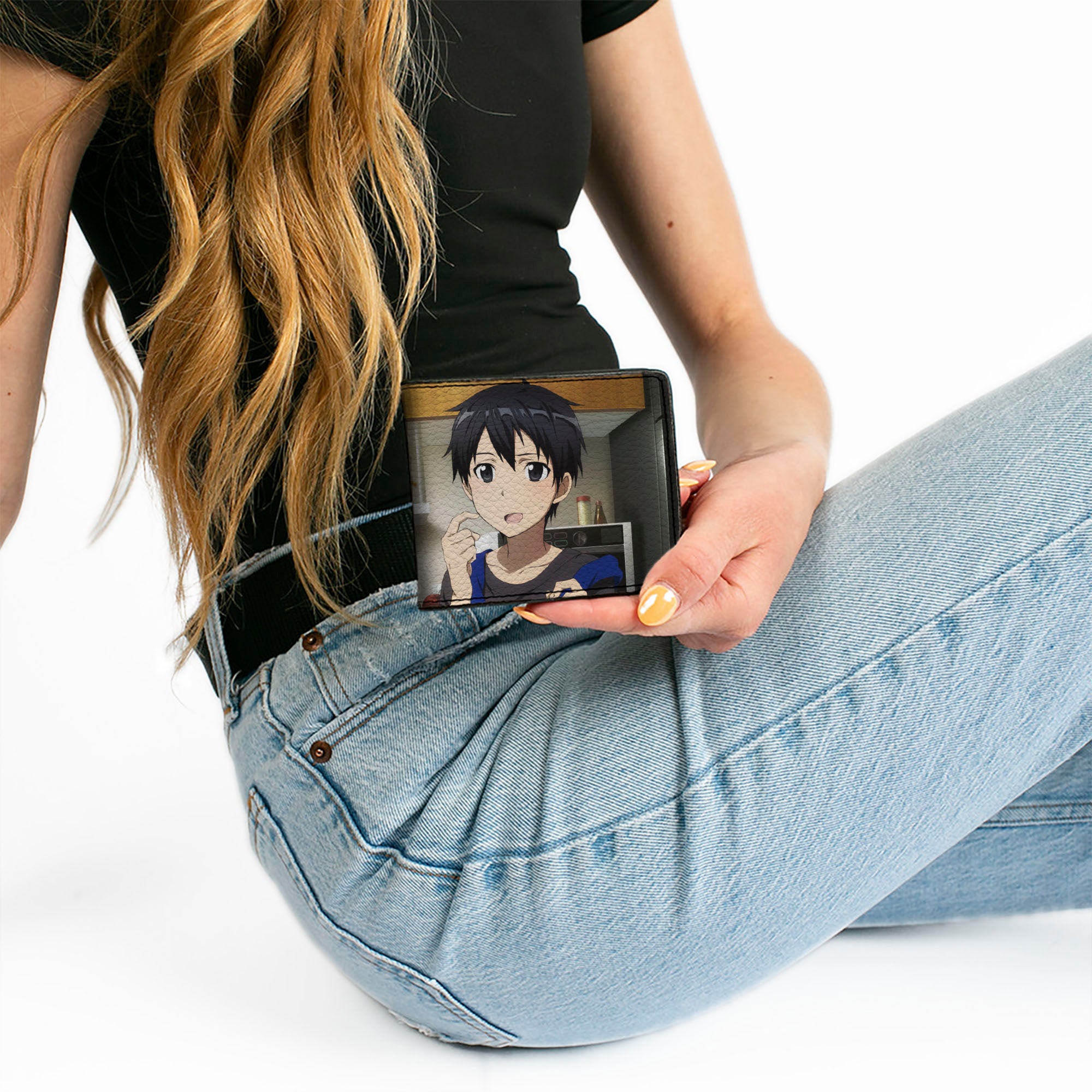 Bi-Fold Wallet - SWORD ART ONLINE Asuna and Kirito Home Life Scene Bi-Fold Wallets Sword Art Online