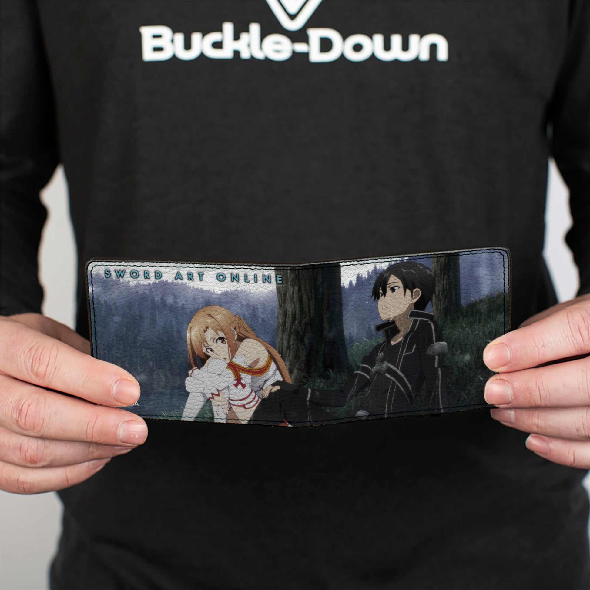 Bi-Fold Wallet - SWORD ART ONLINE Asuna and Kirito Forest Sitting Scene Bi-Fold Wallets Sword Art Online