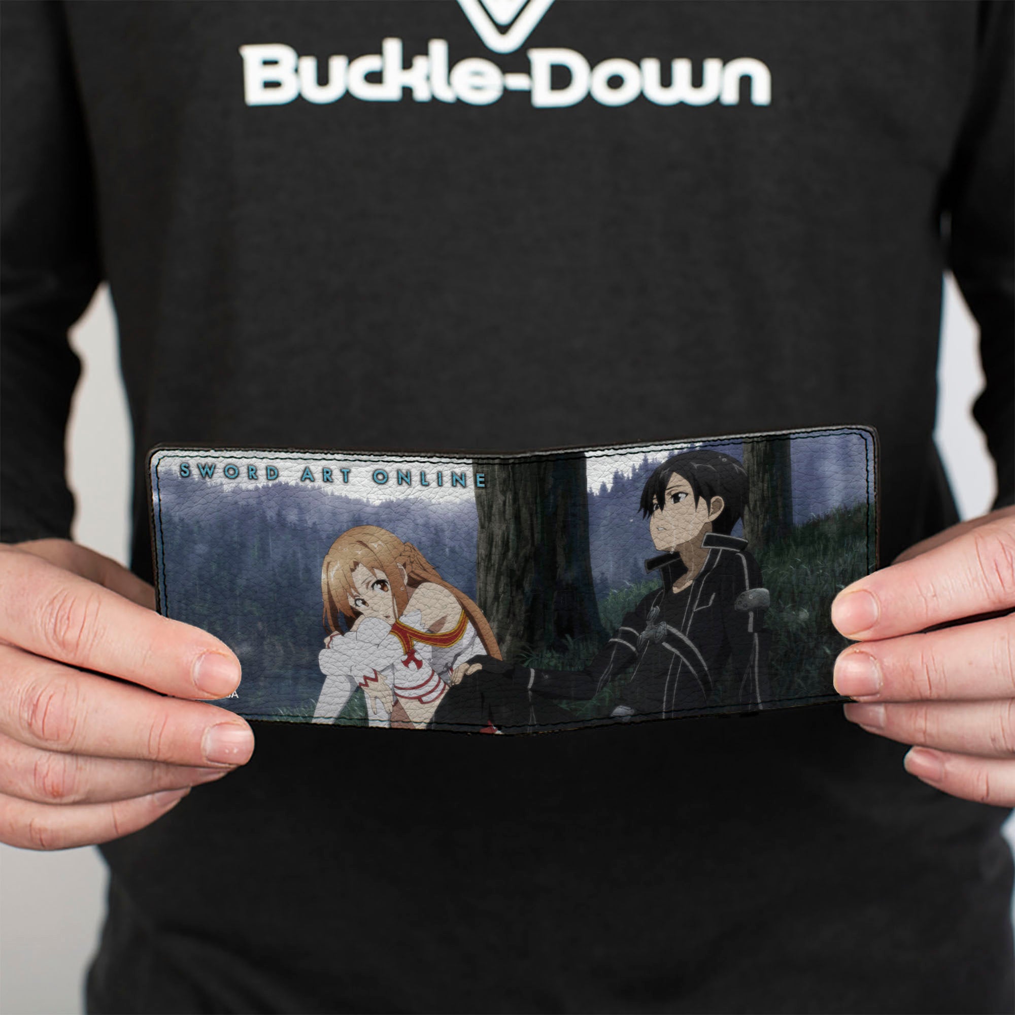 Bi-Fold Wallet - SWORD ART ONLINE Asuna and Kirito Forest Sitting Scene Bi-Fold Wallets Sword Art Online