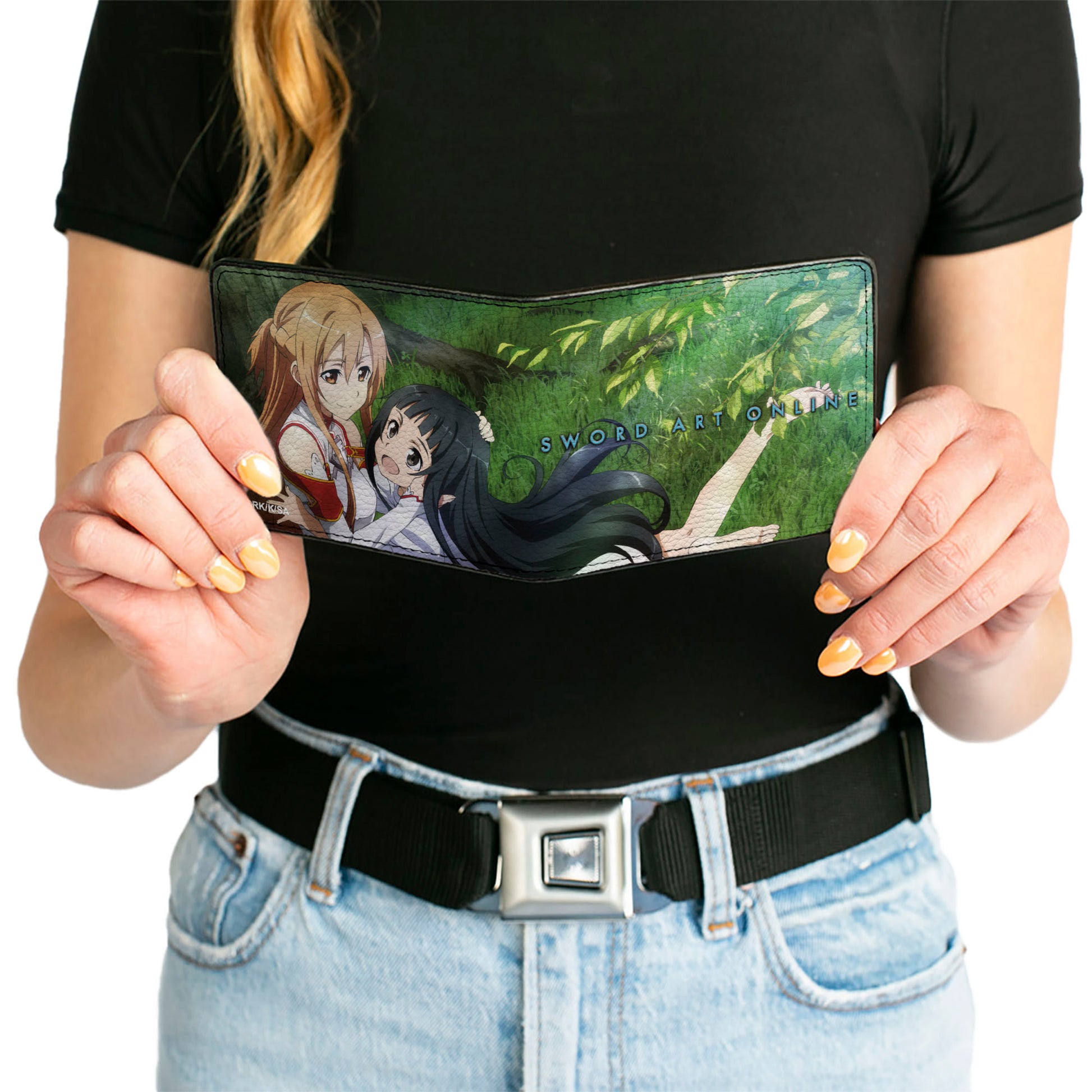 Bi-Fold Wallet - SWORD ART ONLINE Asuna and Yui Hugging Scene Bi-Fold Wallets Sword Art Online