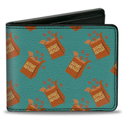 Bi-Fold Wallet - Scooby Doo Scooby Snacks Box Collage Blue Bi-Fold Wallets Scooby Doo