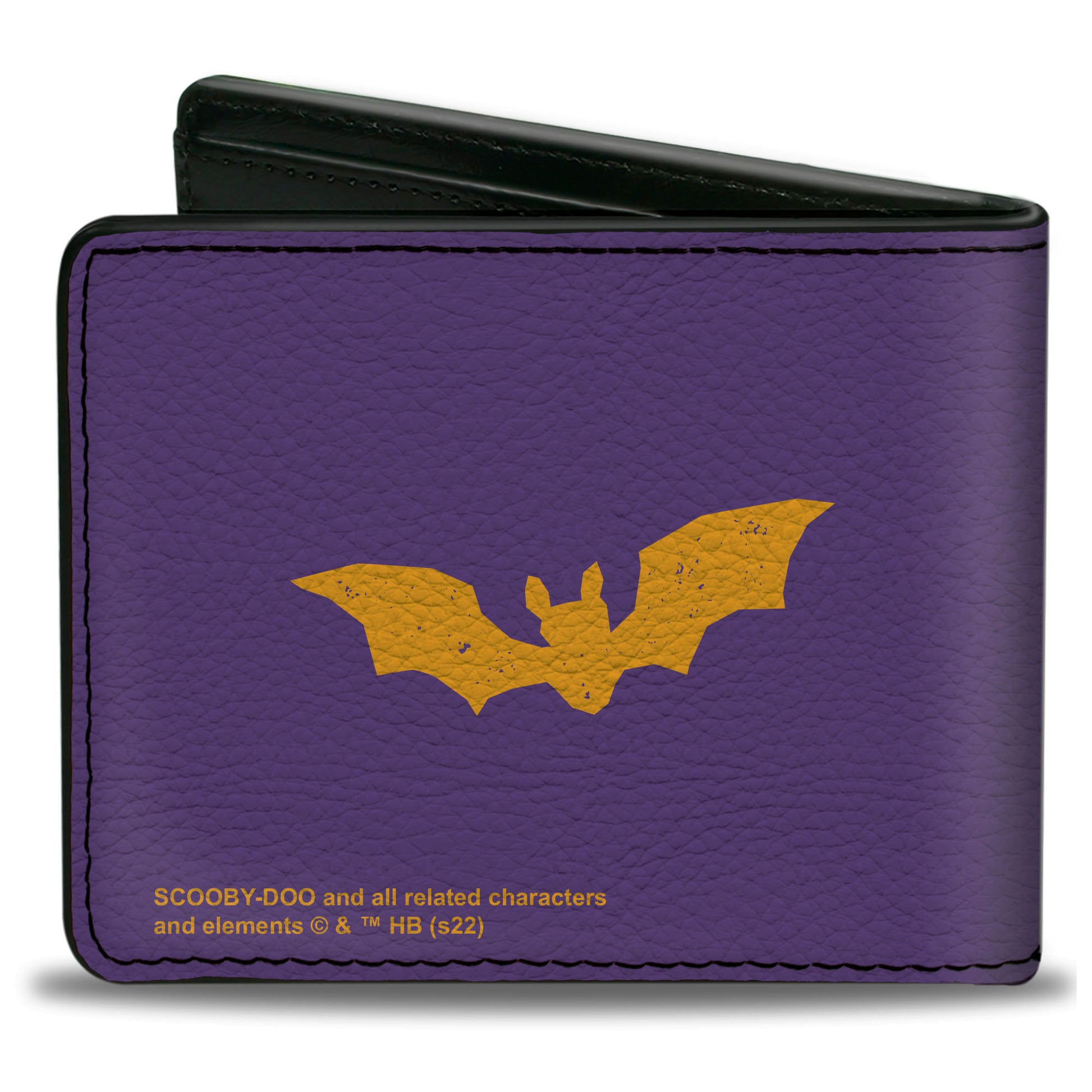 Bi-Fold Wallet - Scooby Doo Scared Pose RUH ROH RAGGY Purple/Yellow Bi-Fold Wallets Scooby Doo