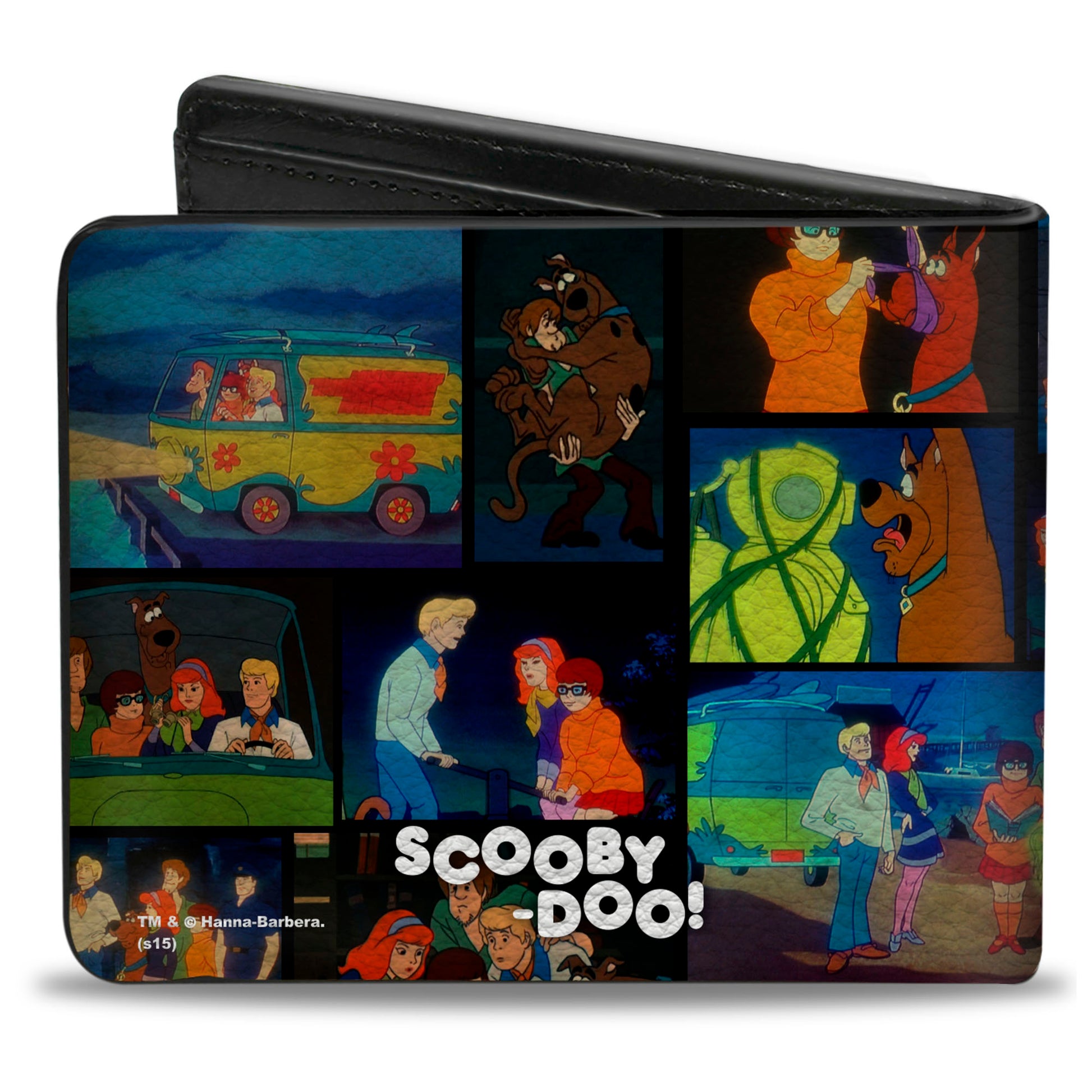 Bi-Fold Wallet - Scooby Doo & Shaggy Pose Scene Blocks + SCOOBY DOO! Bi-Fold Wallets Scooby Doo