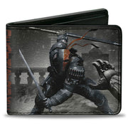 Bi-Fold Wallet - DEATHSTROKE Arkham Origins Action Pose Snow Grays Red Bi-Fold Wallets DC Comics