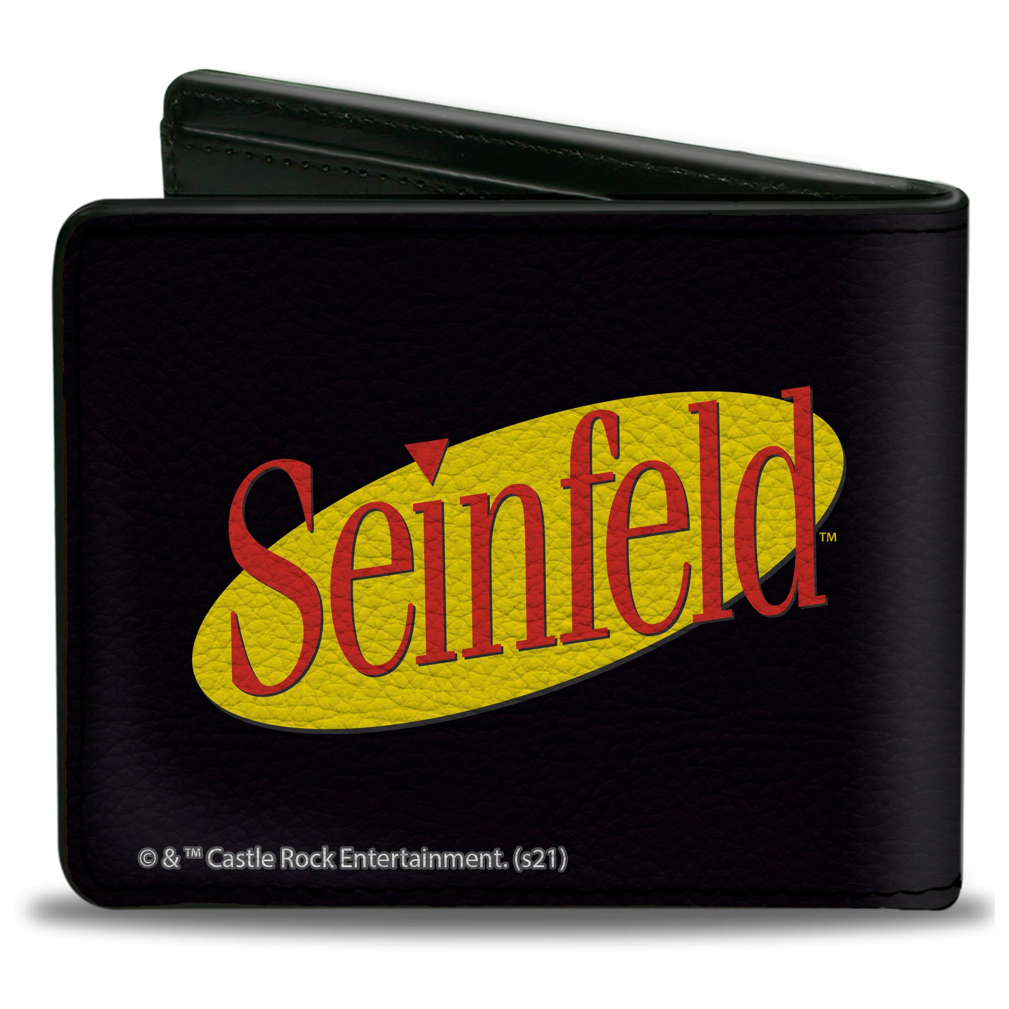 Bi-Fold Wallet - SEINFELD Spotlight Logo Black Yellow Red Bi-Fold Wallets Seinfeld