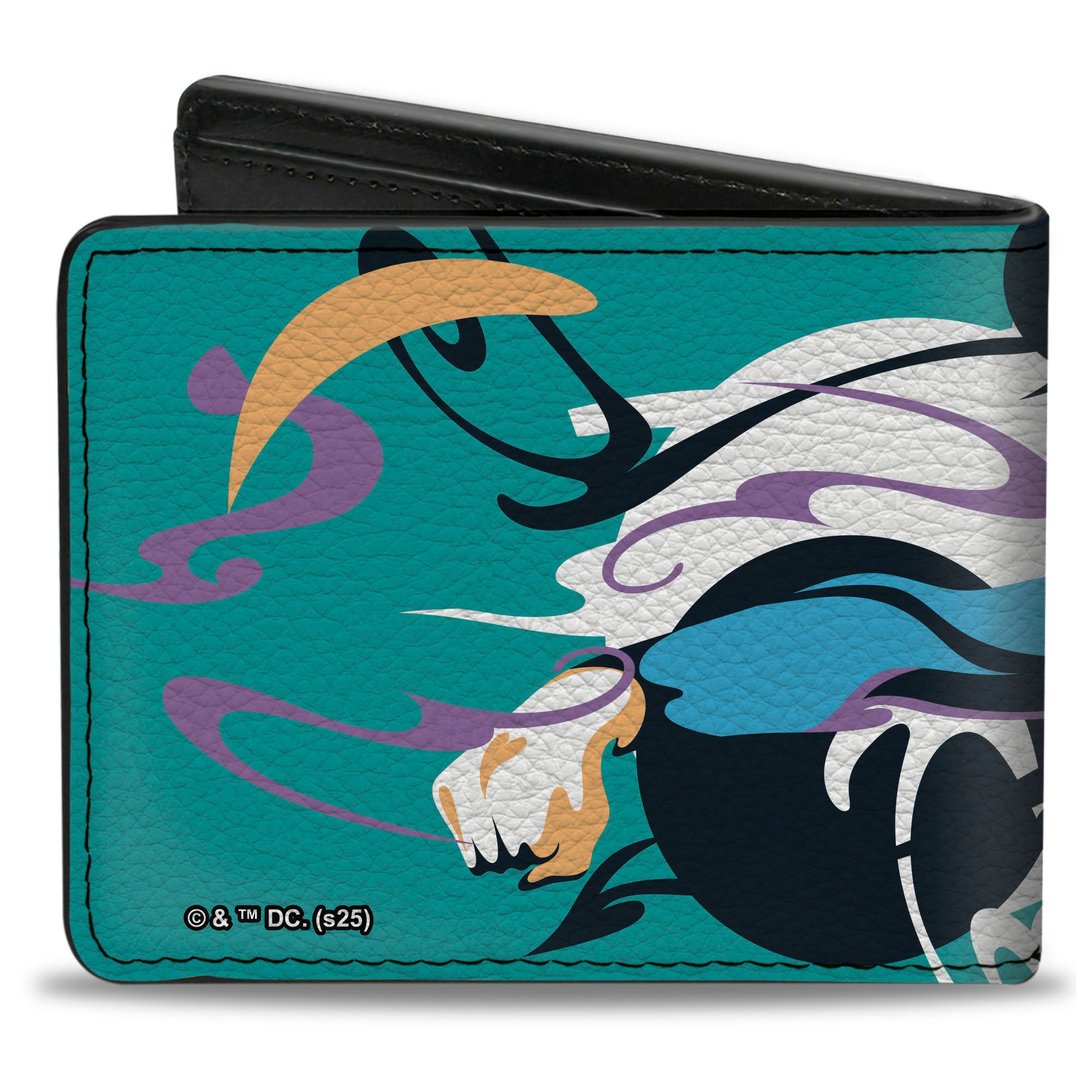 Bi-Fold Wallet - Supergirl Color Splash Punch Pose Blue/Purples/Black Bi-Fold Wallets DC Comics