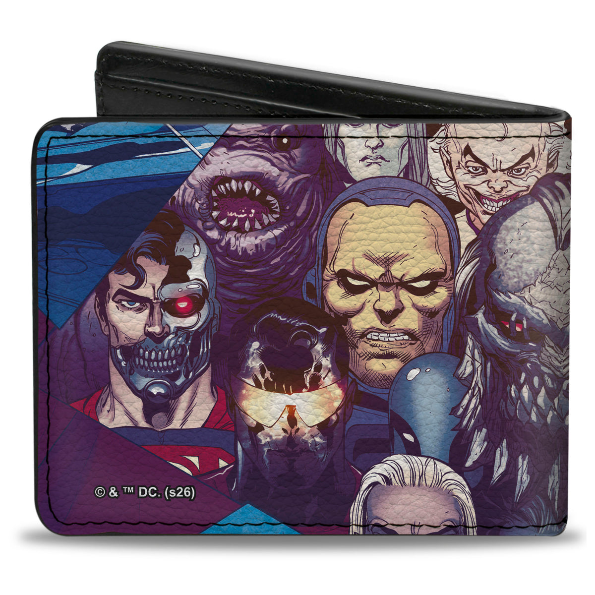 Bi-Fold Wallet - Superman Rogues Gallery Villains Comic Book Cover Bi-Fold Wallets DC Comics