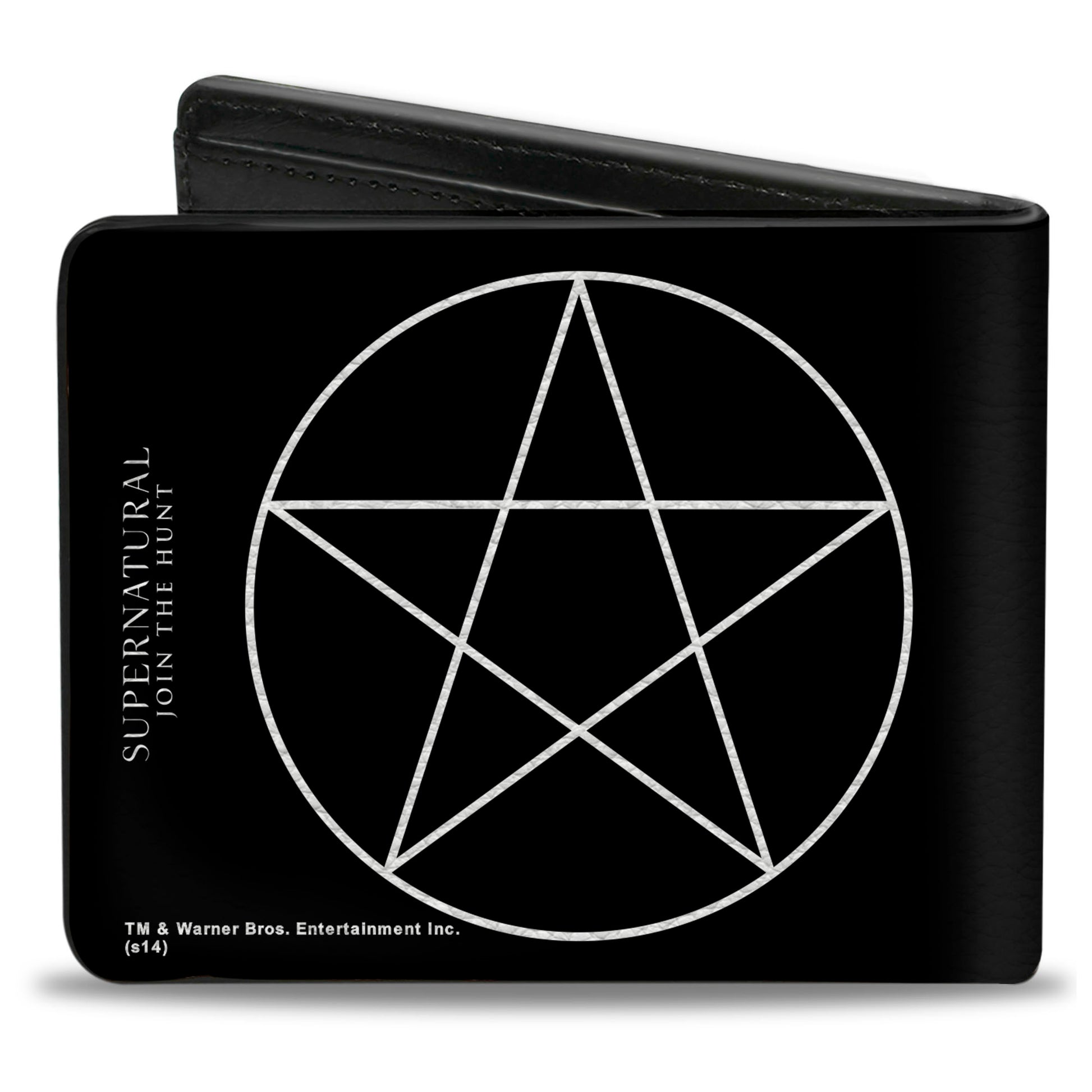 Bi-Fold Wallet - Supernatural Pentagram Black White Bi-Fold Wallets Supernatural