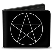 Bi-Fold Wallet - Supernatural Pentagram Black White Bi-Fold Wallets Supernatural