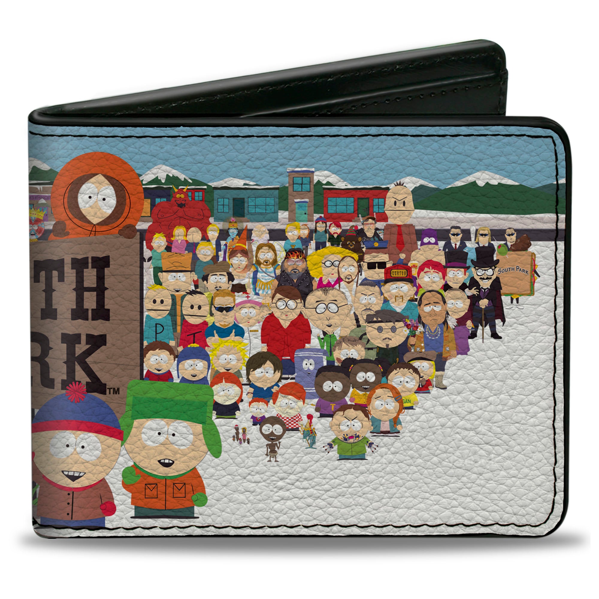 Bi-Fold Wallet - SOUTH PARK Title Characters Group Pose Bi-Fold Wallets South Park