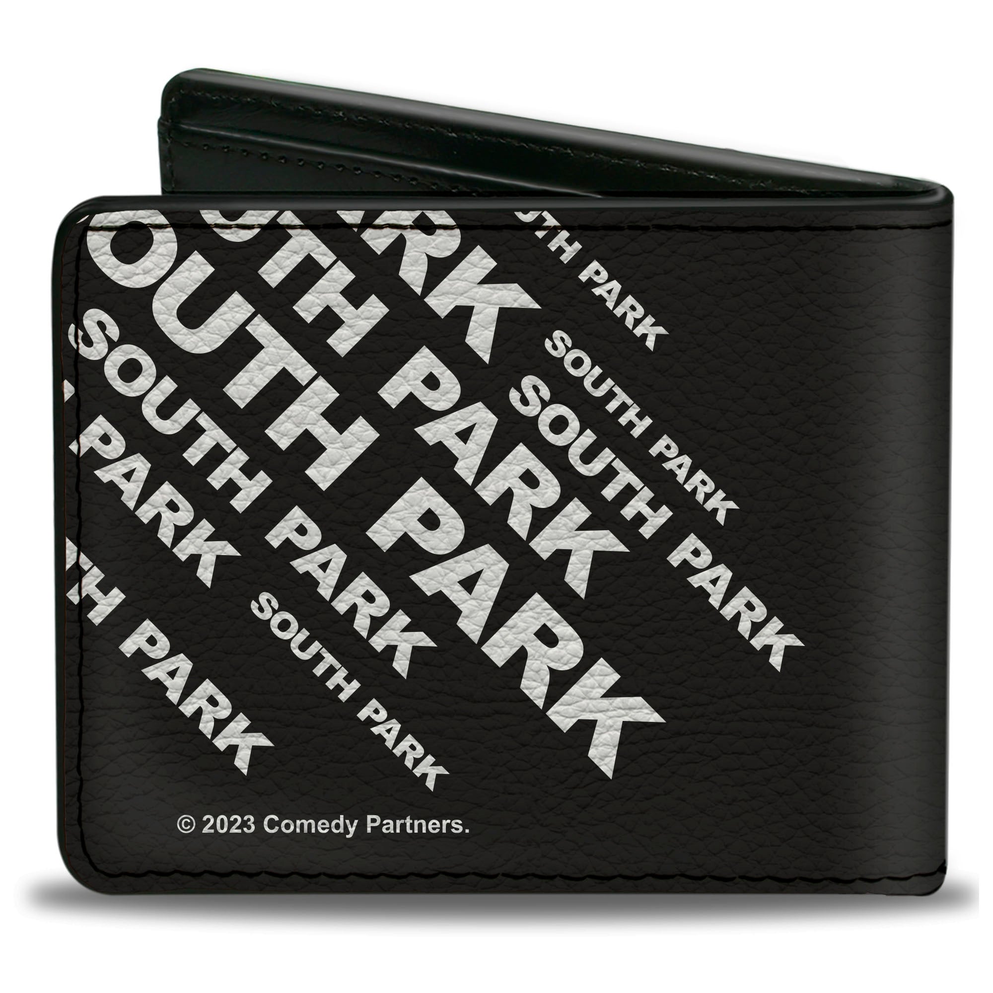Bi-Fold Wallet - SOUTH PARK Boys Face Blocks and Text Black/Multi Color Bi-Fold Wallets South Park