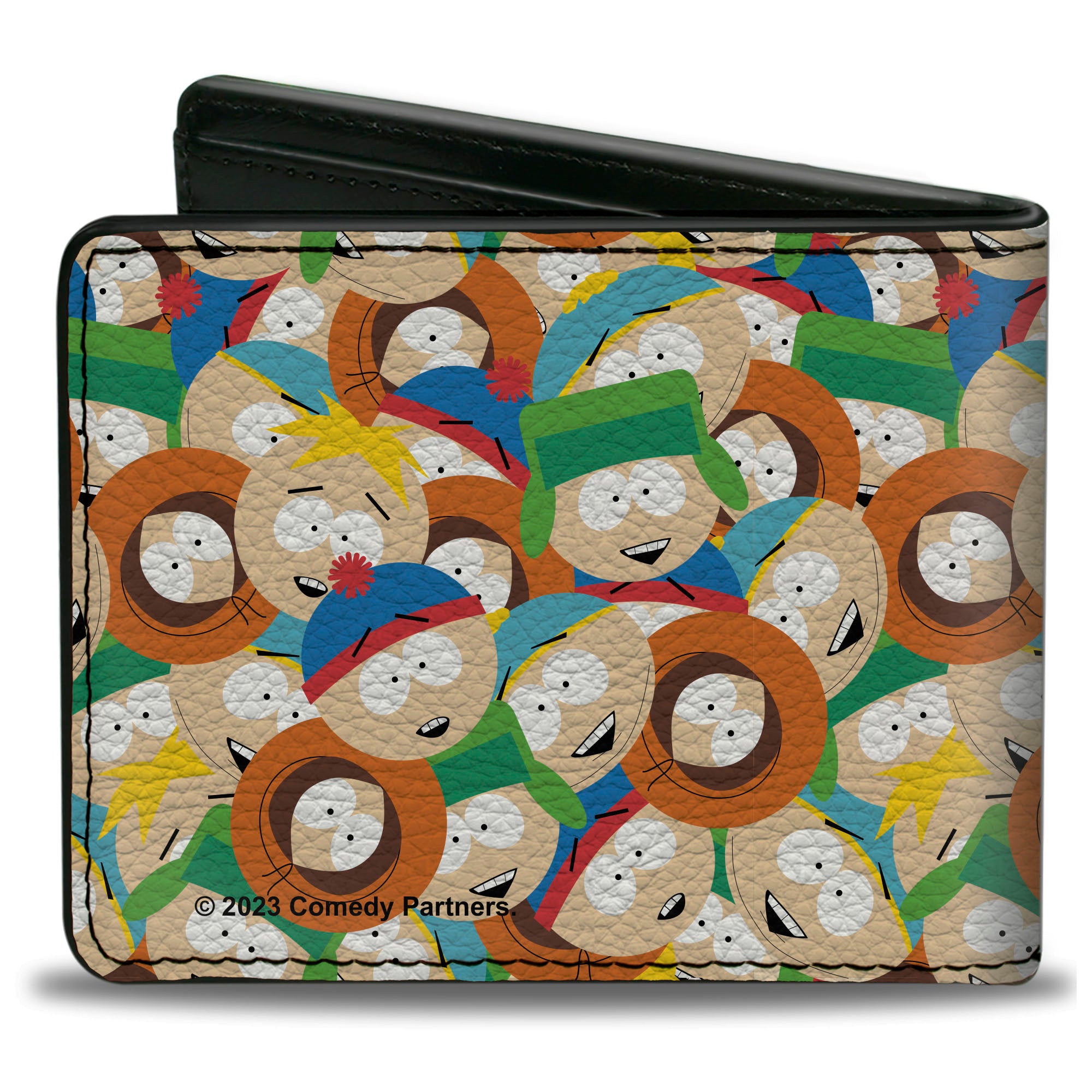 Bi-Fold Wallet - South Parks Boys Faces Stacked Bi-Fold Wallets South Park