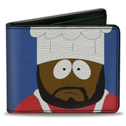 Bi-Fold Wallet - South Park CHEF Pose and Text Blue Bi-Fold Wallets South Park