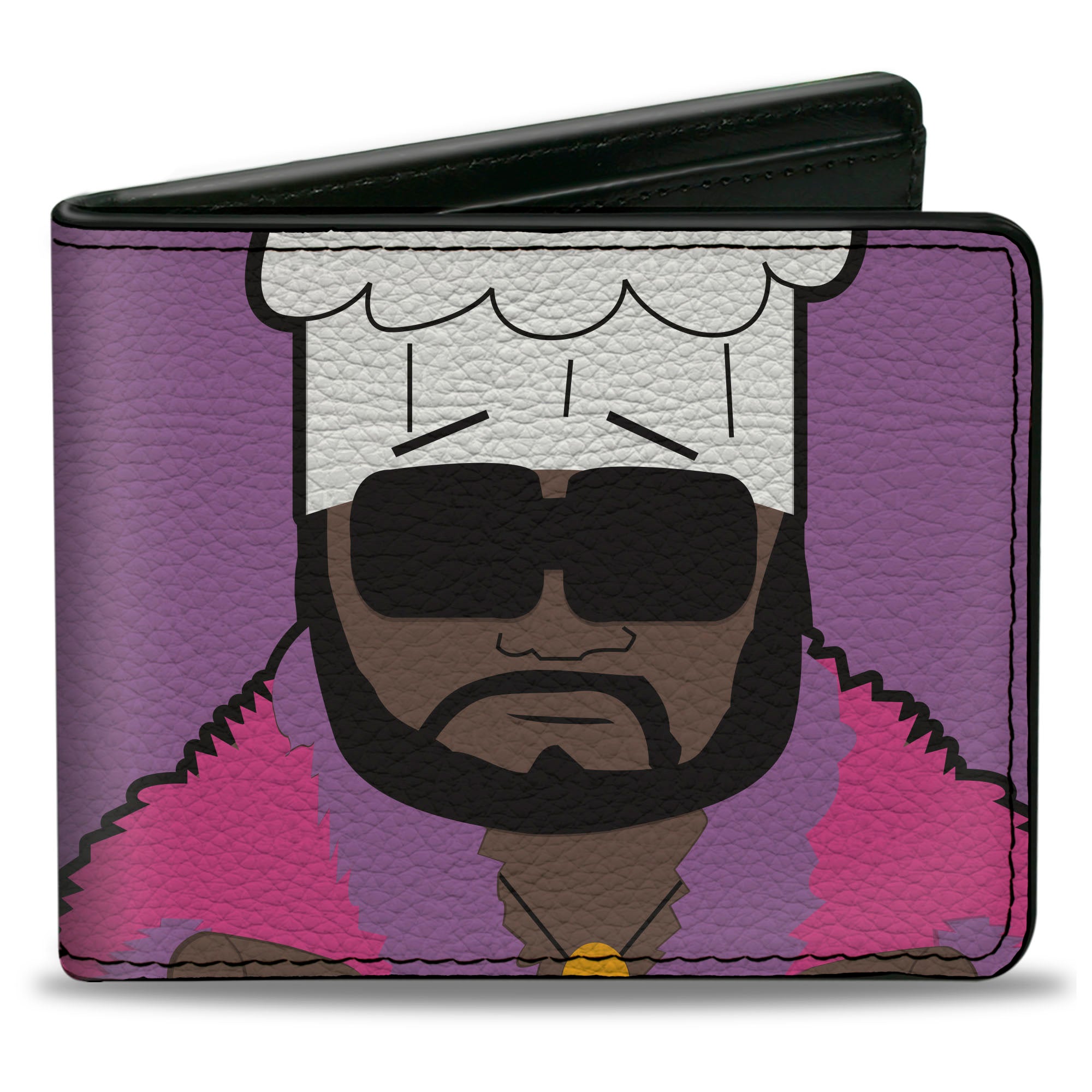 Bi-Fold Wallet - South Park CHEF Pose and Text Purple Bi-Fold Wallets South Park