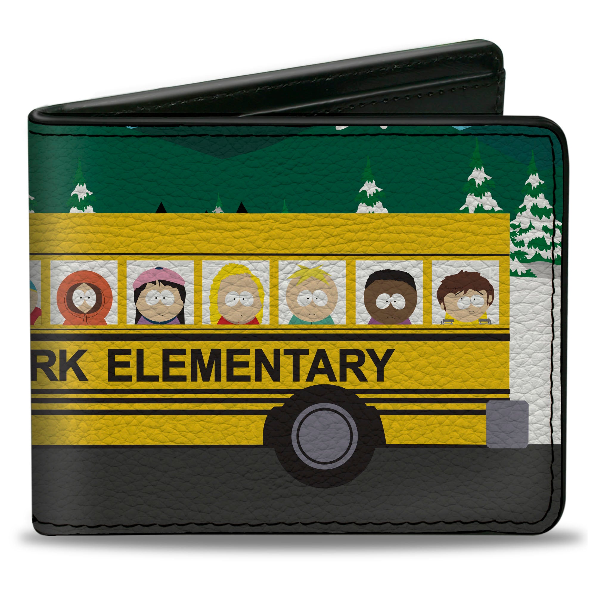 Bi-Fold Wallet - SOUTH PARK ELEMENTARY School Bus Character Group Scene Bi-Fold Wallets South Park