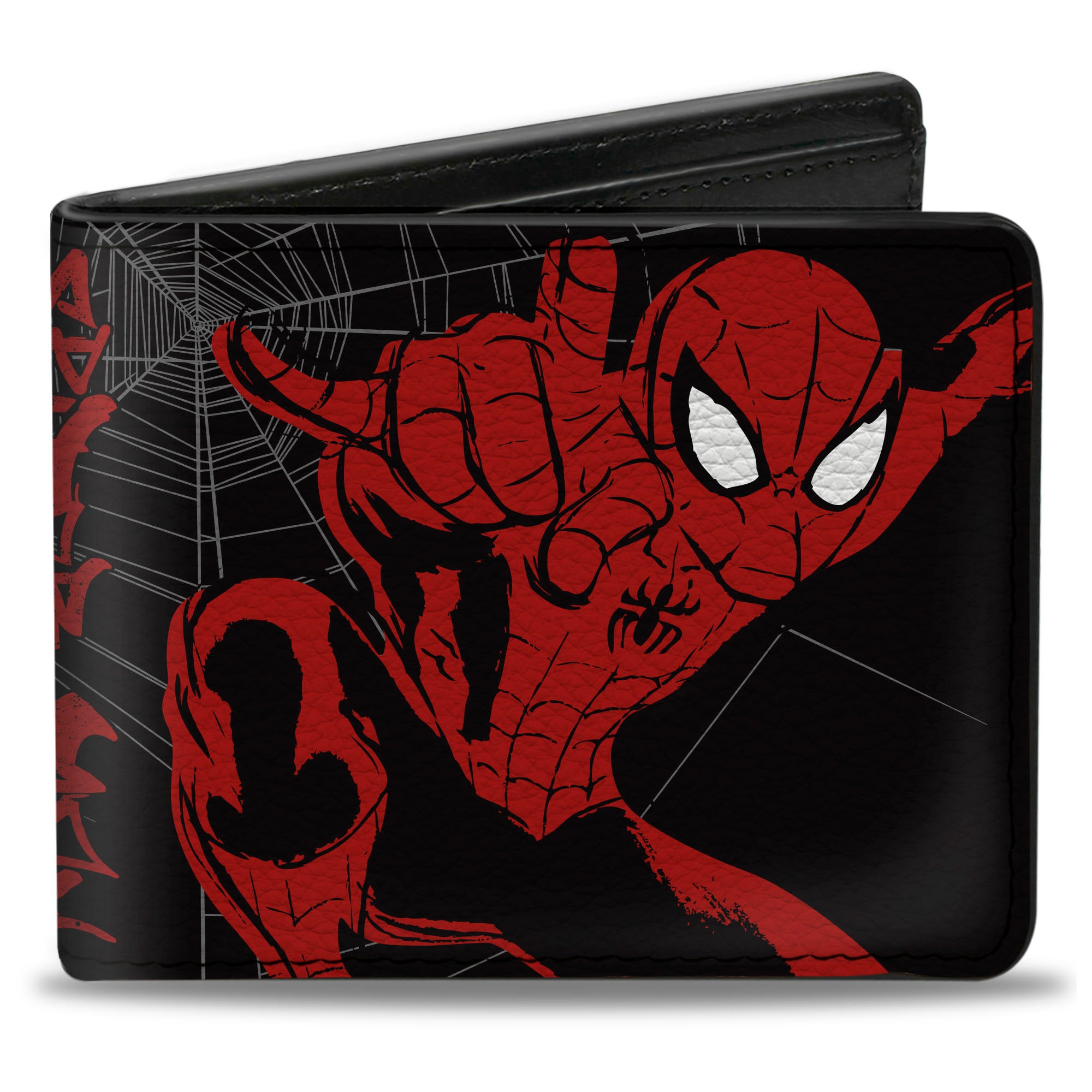 ULTIMATE SPIDER-MAN  

Bi-Fold Wallet - SPIDER-MAN Graffiti Action Poses/Spiderweb Sketch Black/Gray/Red