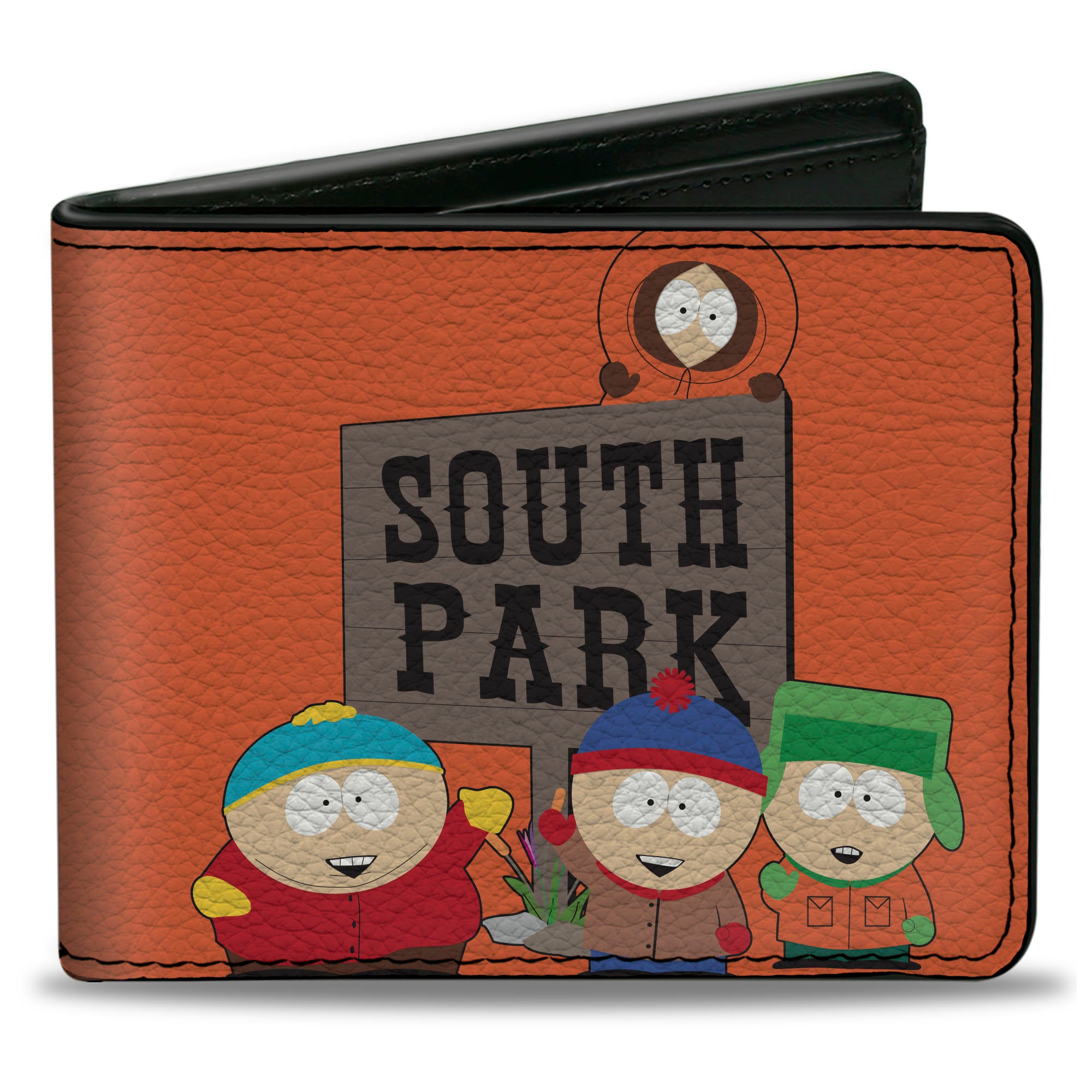 Bi-Fold Wallet - SOUTH PARK Sign Group Pose Orange Bi-Fold Wallets South Park