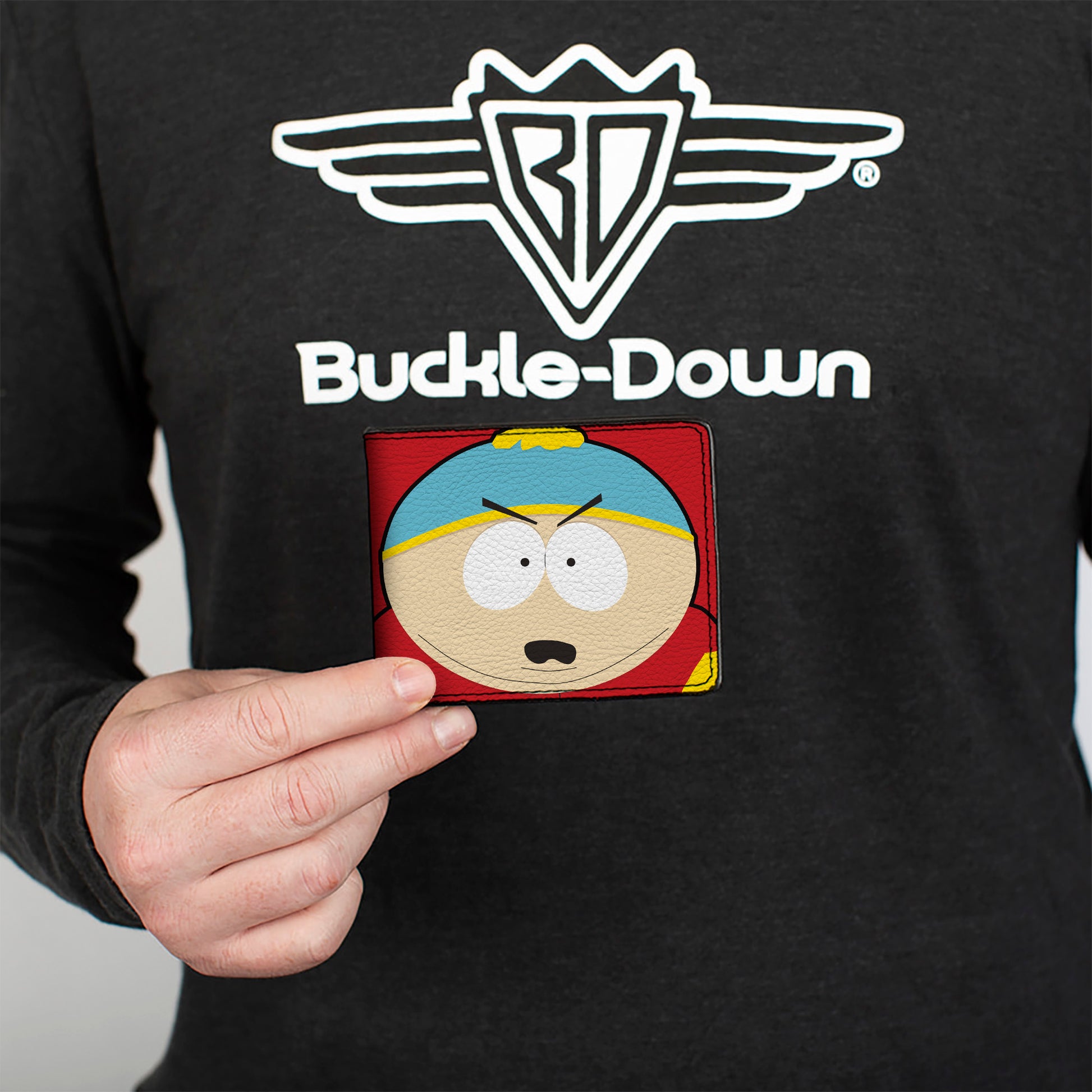 Bi-Fold Wallet - South Park Cartman Face Character Close-Up Red Bi-Fold Wallets South Park