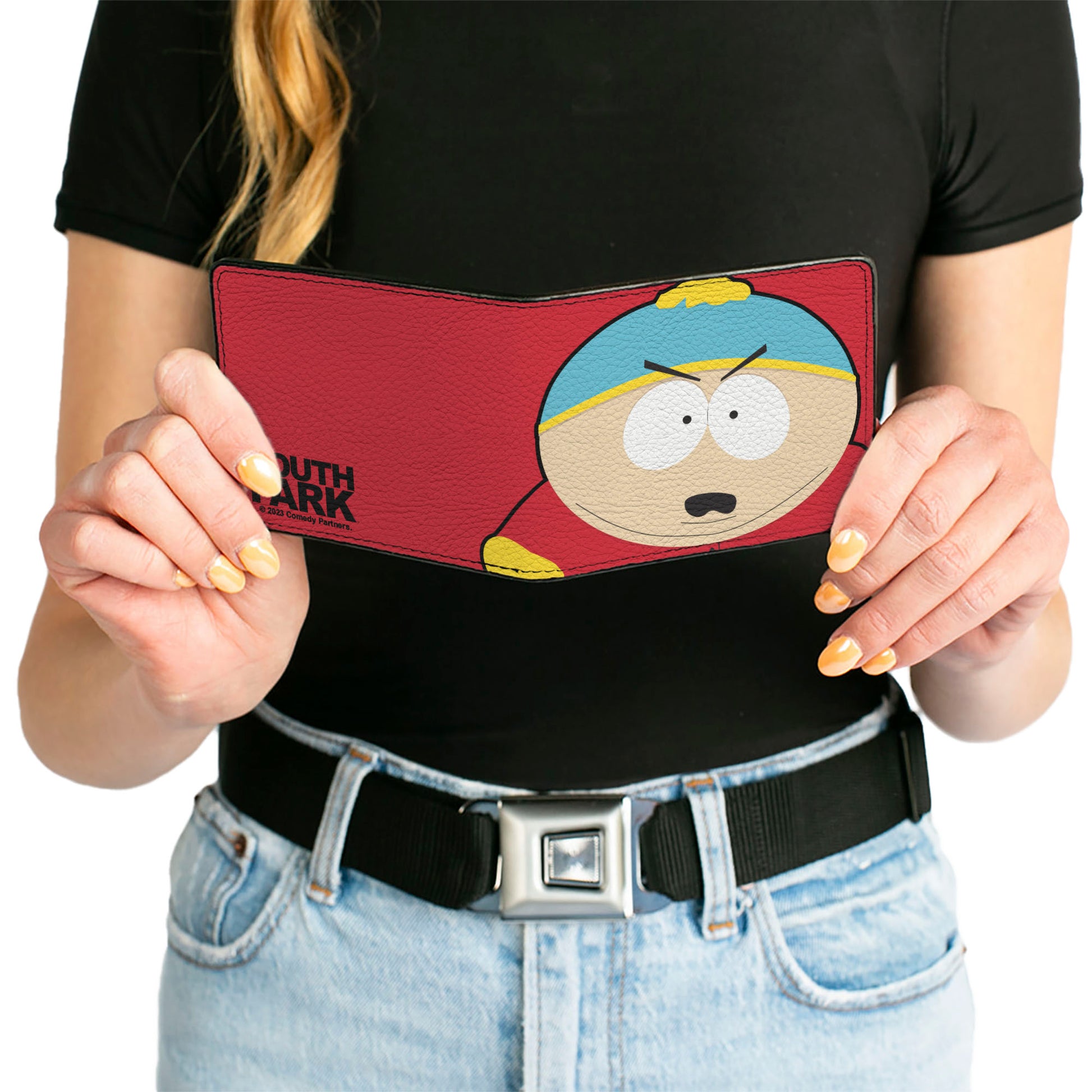 Bi-Fold Wallet - South Park Cartman Face Character Close-Up Red Bi-Fold Wallets South Park
