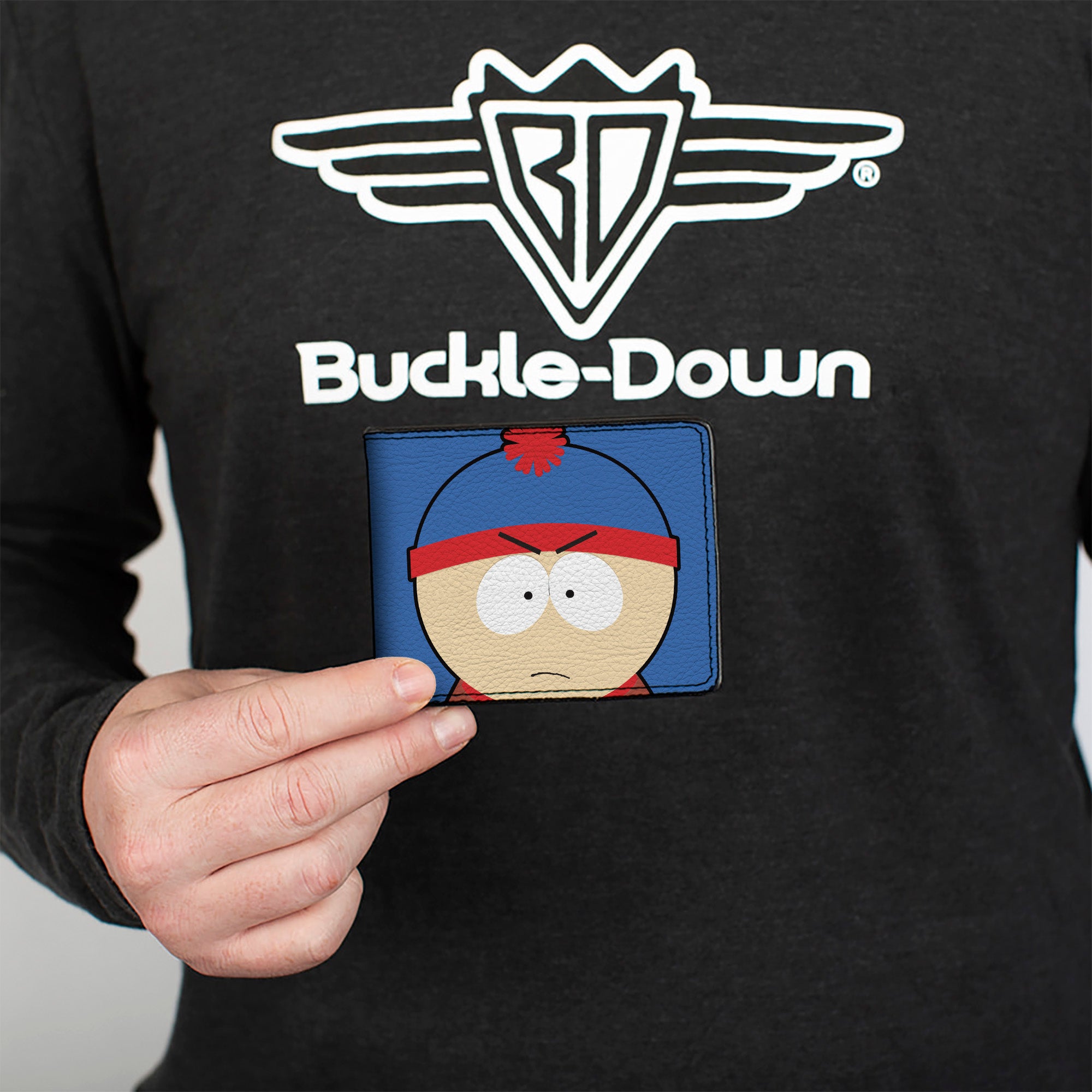 Bi-Fold Wallet - South Park Stan Face Character Close-Up Blue Bi-Fold Wallets South Park