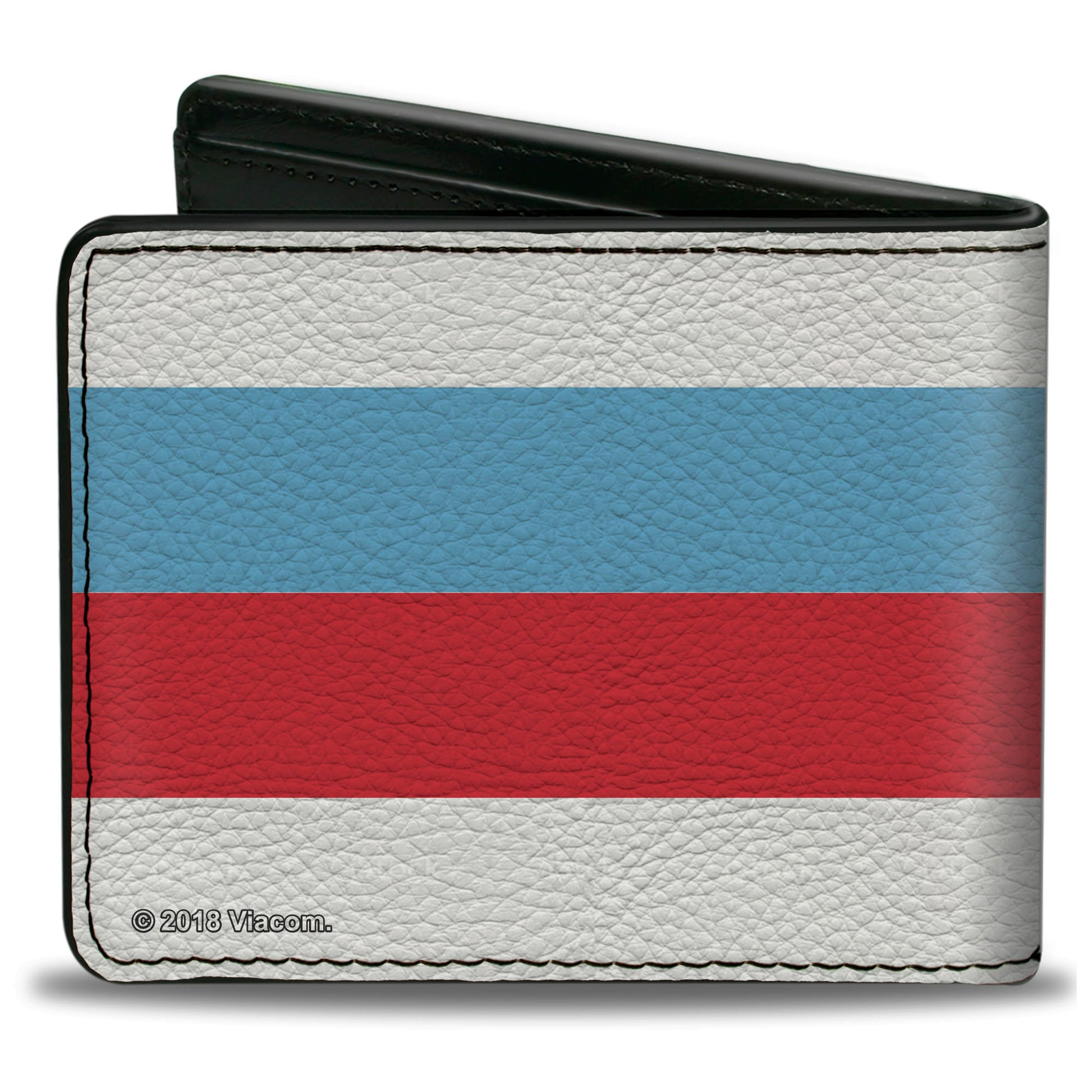 Bi-Fold Wallet - Mocking SpongeBob Pose Stripe White Black Red Blue Bi-Fold Wallets SpongeBob SquarePants